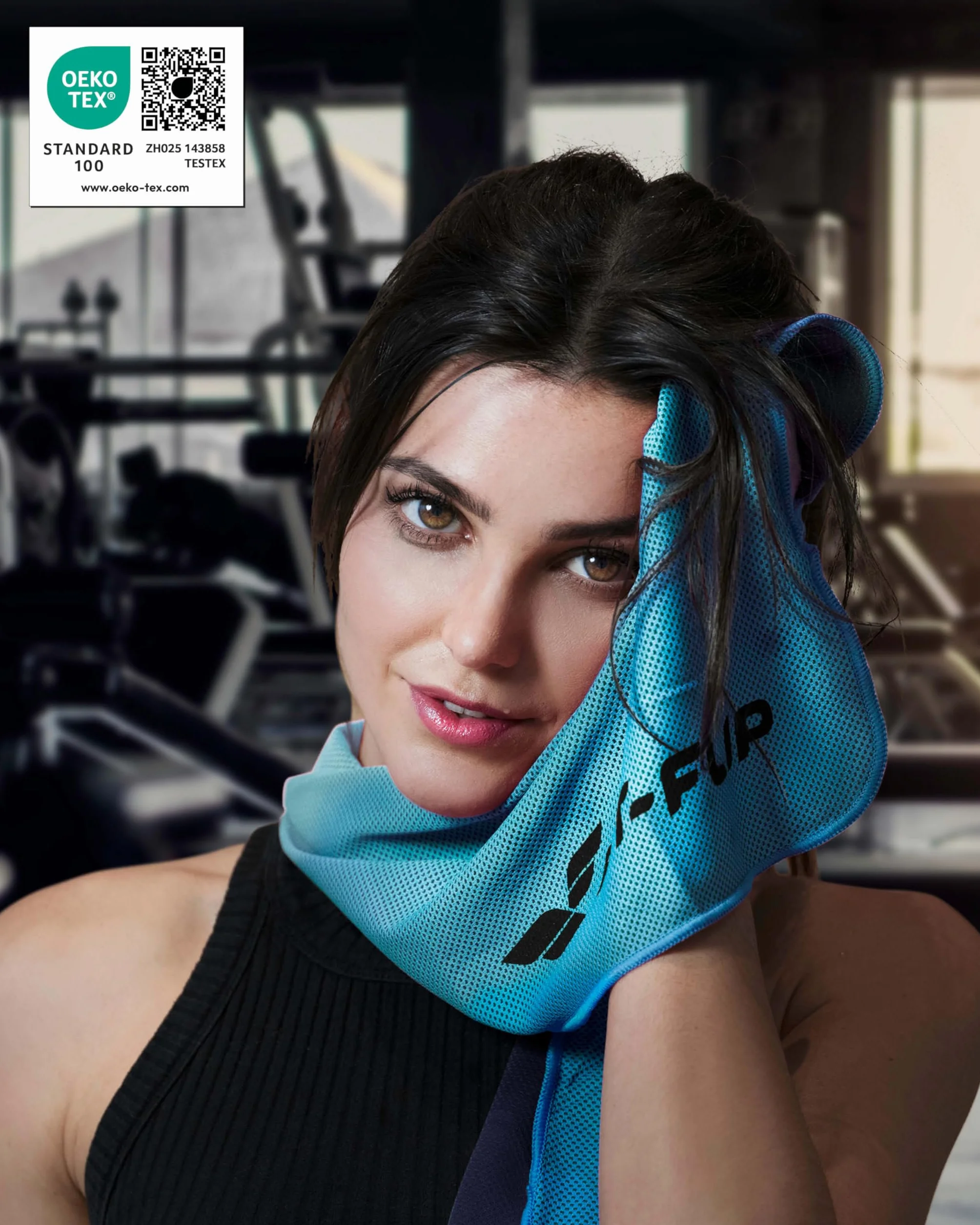 Fit-Flip Toalla de enfriamiento Microfibra para Deporte Airflip Cooling Towel Fitness Gimnasio Viajes Yoga