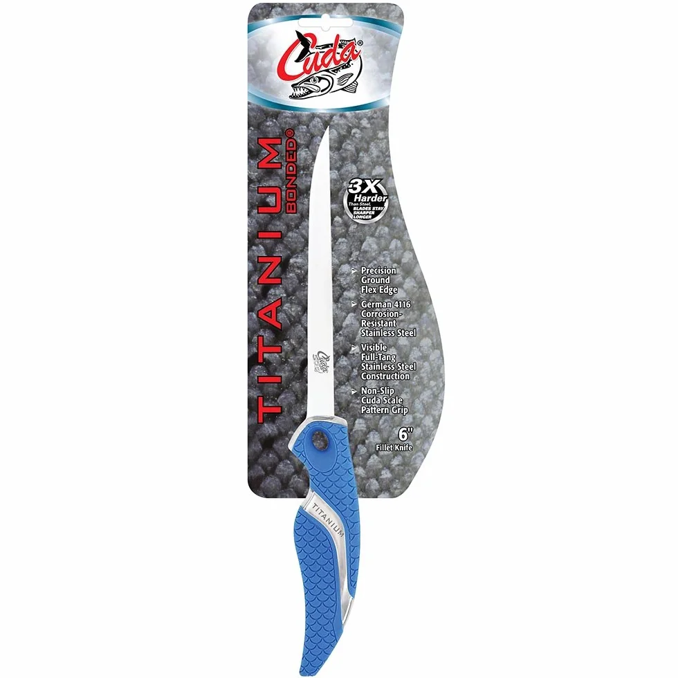 Cuchillo para filetear Cuda 18831 Azul 15 cm
