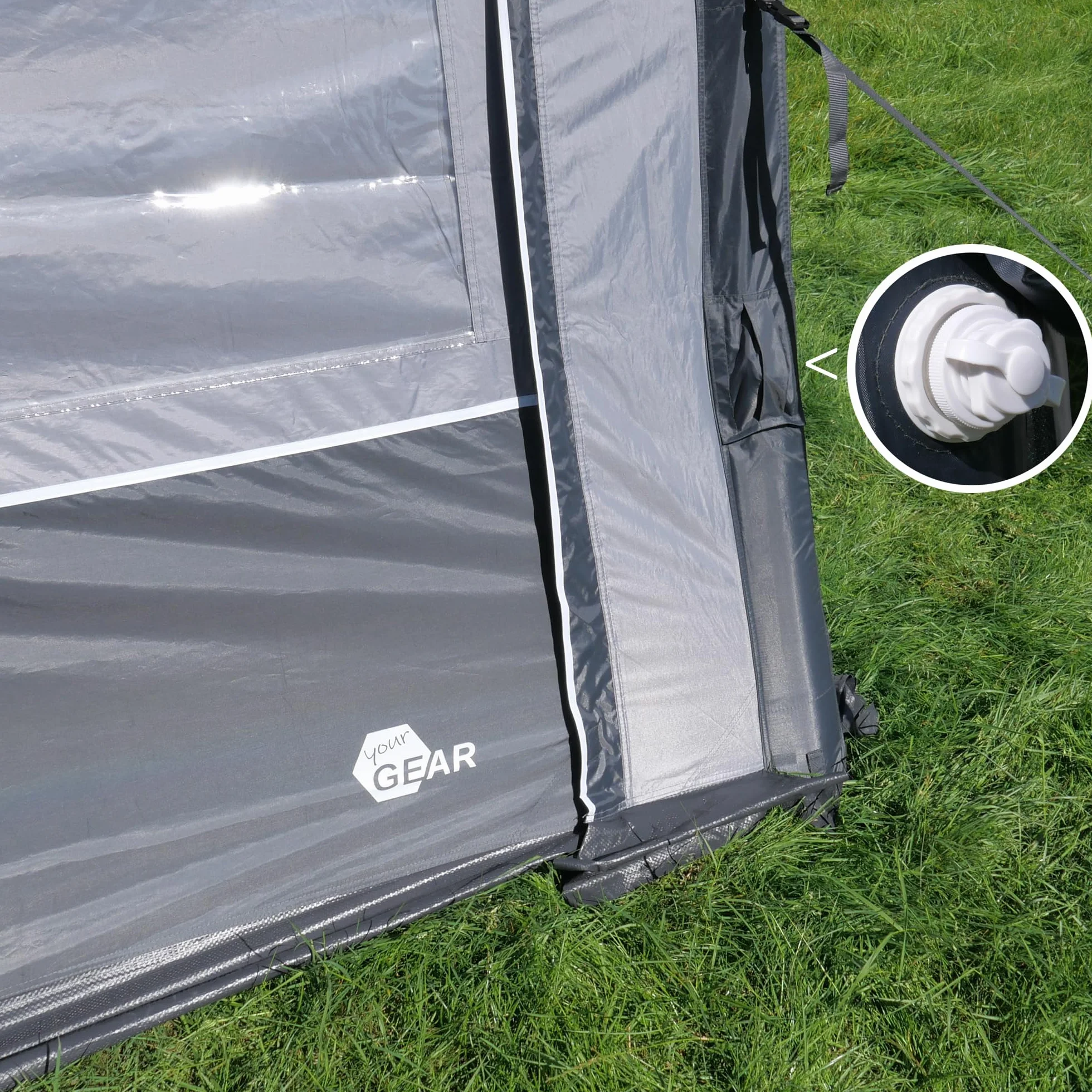 Your GEAR Porto Air Toldo Hinchable 340 x 250 cm Tienda de Campaña para Caravana