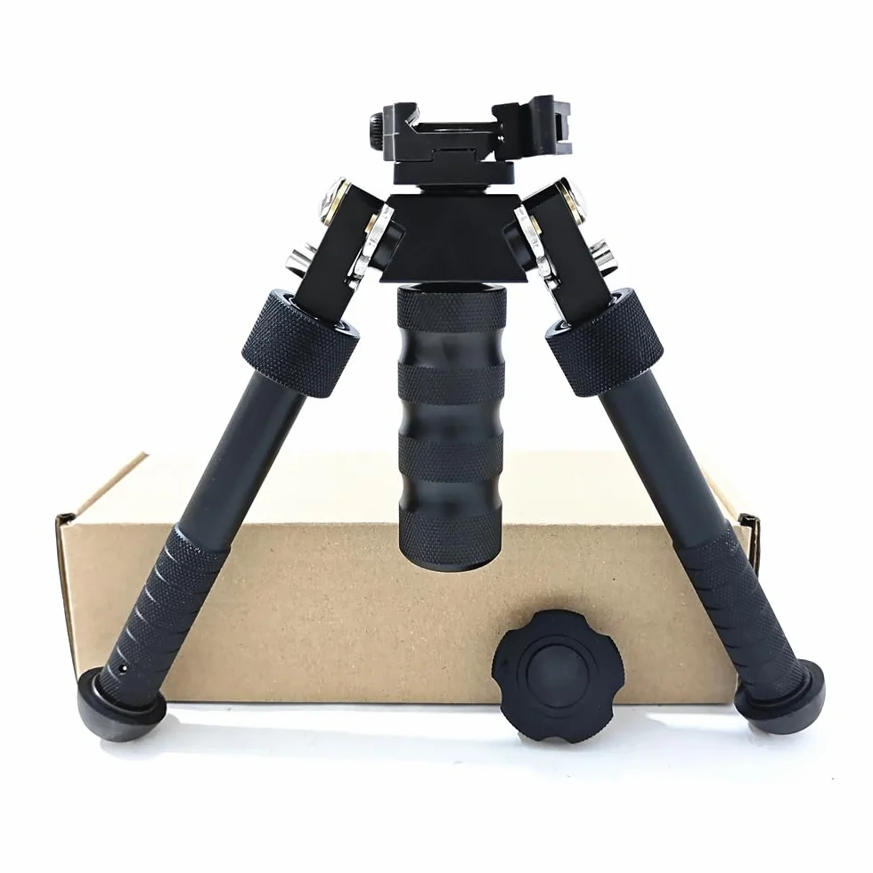 Aluminum Alloy Bipod 360 Degree Rotation Picatinny 20mm Rail Mount