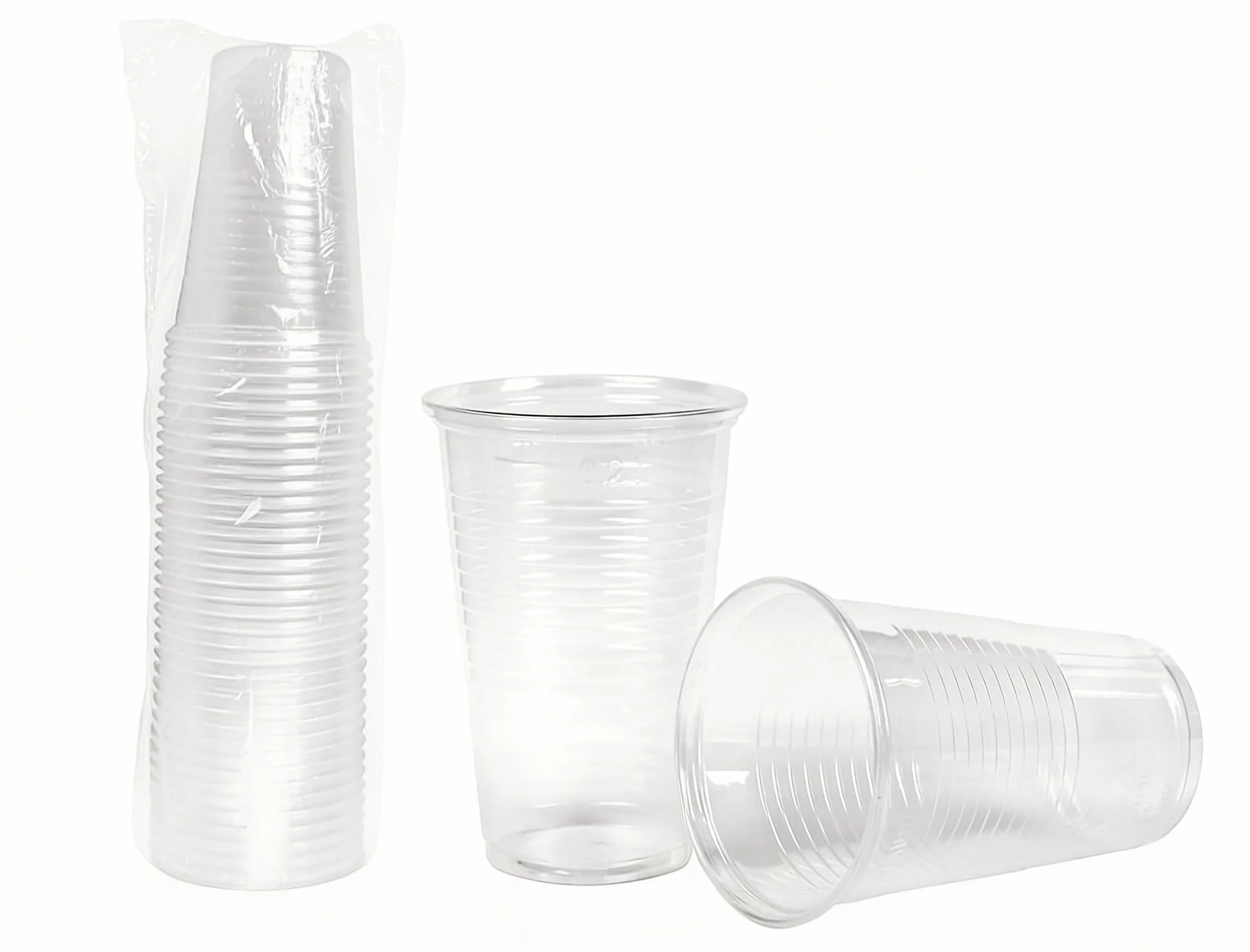Pack de 1000 Vasos de Plástico Irrompibles de 220ml - Vasos Desechables de Polipropileno Transparente para Fiestas, Eventos y Uso Diario - Reutilizables y Libres de BPA
