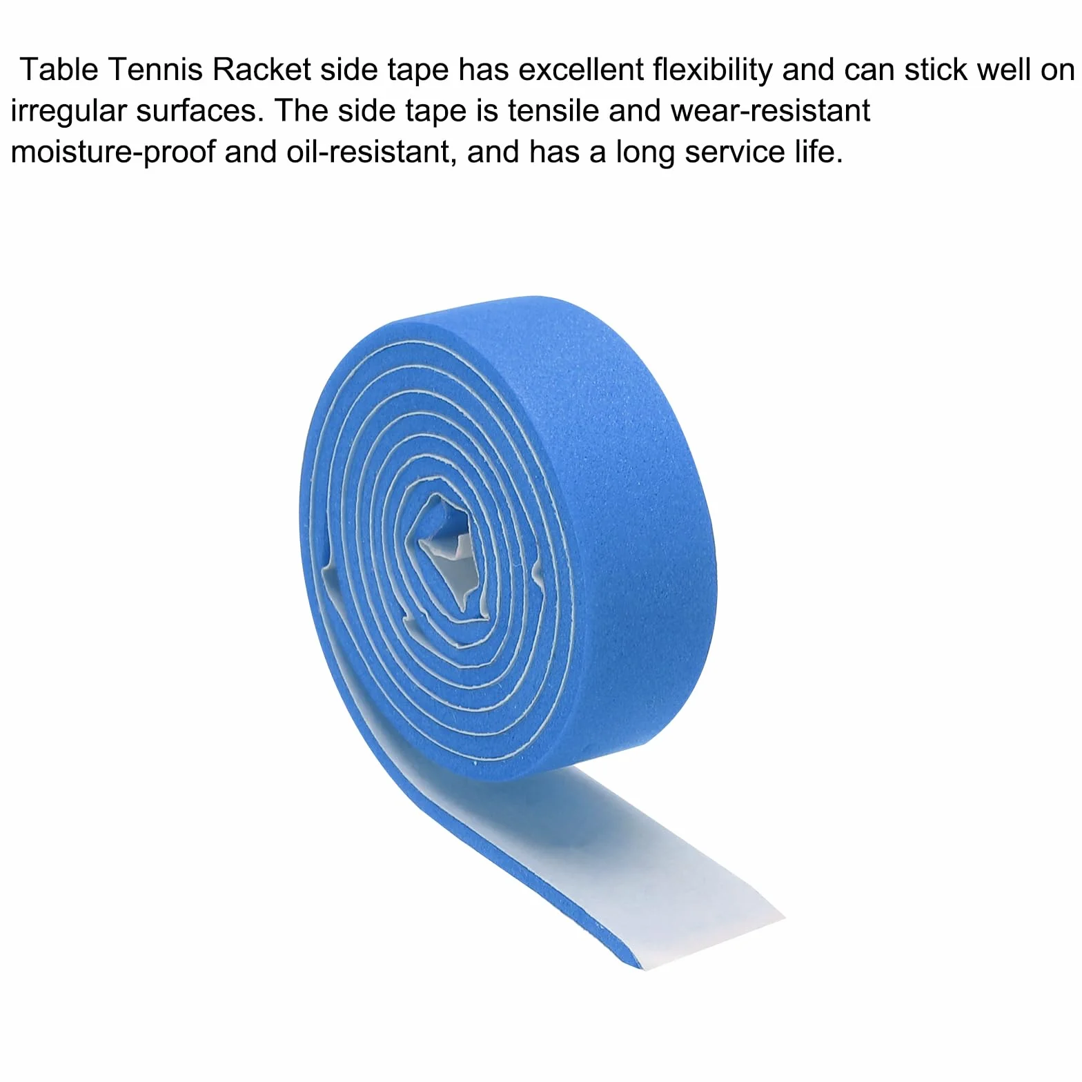PATIKIL Cinta Lateral de Tenis de Mesa de 18" Paquete de 20 Cintas de Borde para Raquetas Azul