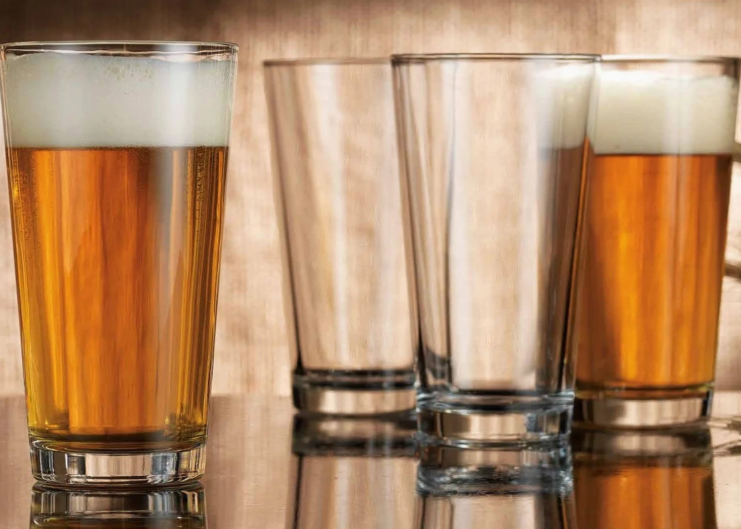 Home Essentials - Juego de 10 vasos de vidrio Highball, vasos de agua básicos de 16 onzas, cerveza, jugo, cócteles, vino, té helado, vasos de bar. Apto para lavavajillas