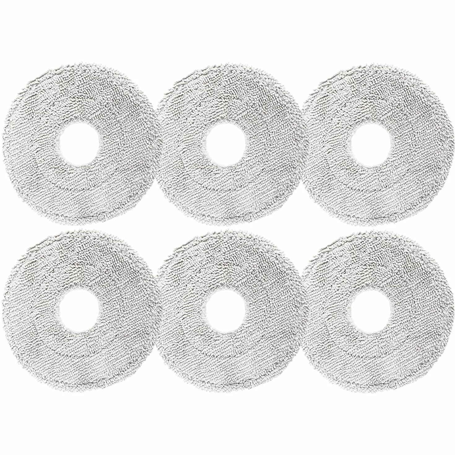 6 Piezas de paños de repuesto para Dreame L10 Ultra L10s Pro L10s Ultra L20 Ultra Xiaomi X10+ aspiradora Robot, Juego de Accesorios de Mopa Húmeda de Microfibra Lavable