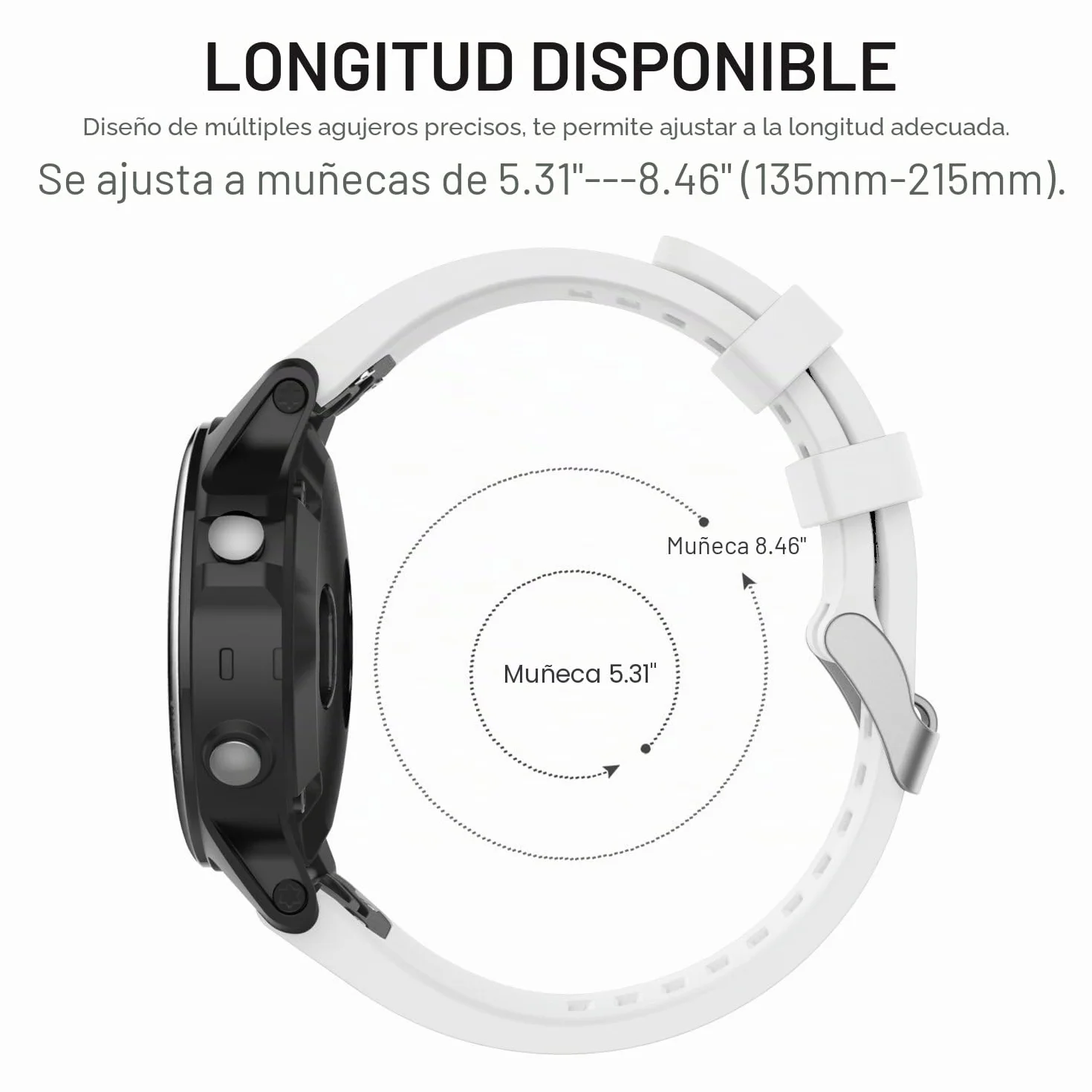 MoKo Correa de Reloj Compatible con Garmin Fenix 7S 20mm Quick Fit Pulsera Deportiva Silicona