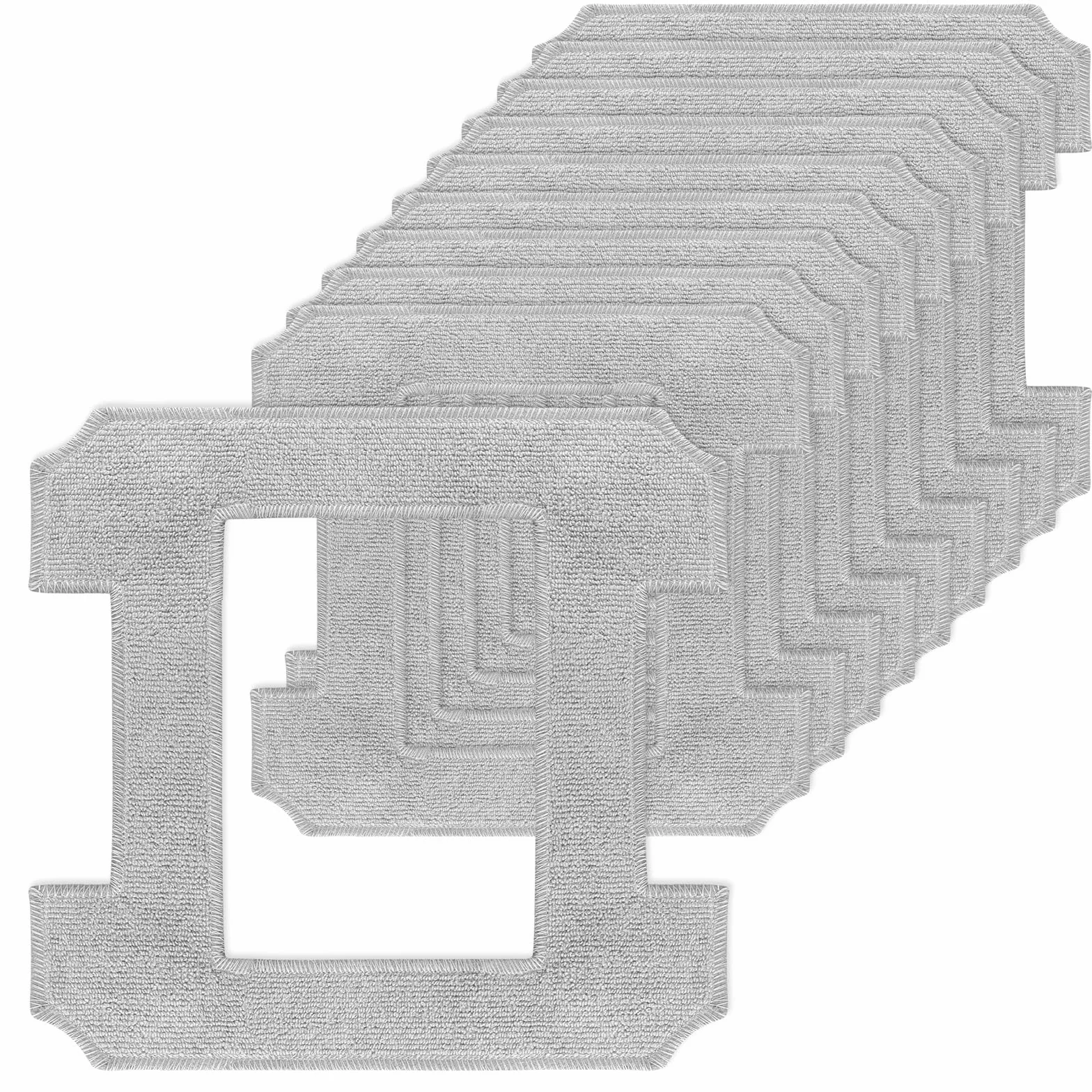 AUYAO 10 Piezas para Ecovacs Winbot W1/W1S/W1S Pro/W2/W2S Pro, Paño de Limpieza Kit, Paños de Limpieza de Ventanas, Limpiacristales Almohadillas de Limpieza Reutilizable, Paños para Aspiradoras