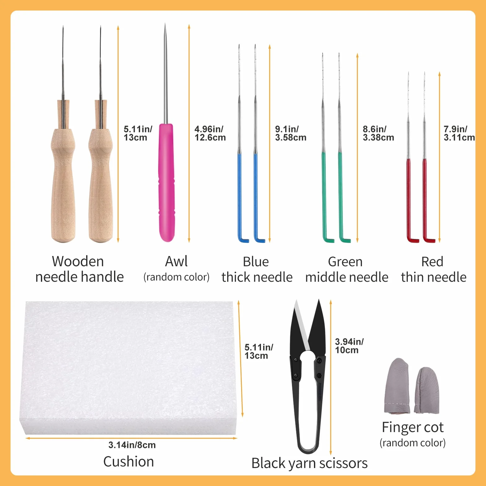 Jupean Kit de fieltro de aguja, lana (5 g/color), kit completo de inicio de fieltro de aguja con herramientas básicas de fieltro y suministros de fibra de lana, material de fieltro húmedo para