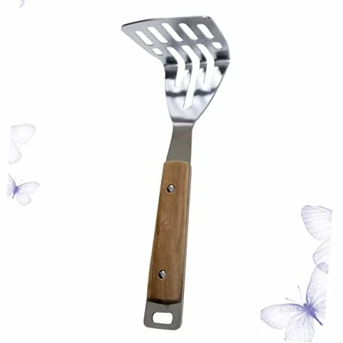 iturador de patatas Kichen, triturador de patatas, triturador de judías, triturador de patatas manual, triturador de patatas, triturador de frutas, prensador de ajo para bebé de mano de madera (caqui)