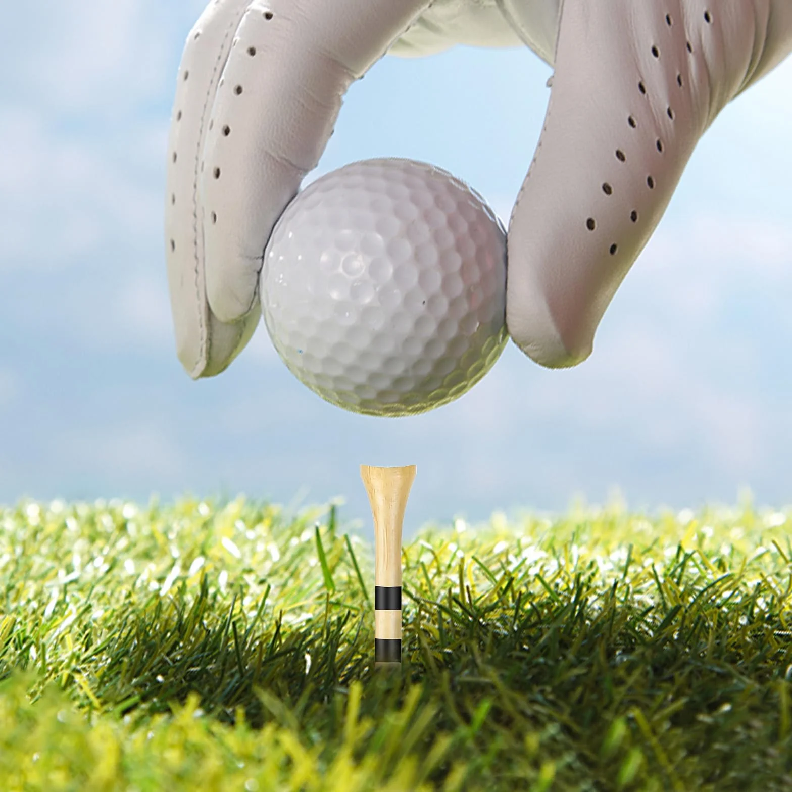 50 Pezzi Golf Tees 83 mm Madera Camiseta Larga Sostenibles Accesorios Golf Práctica Juego