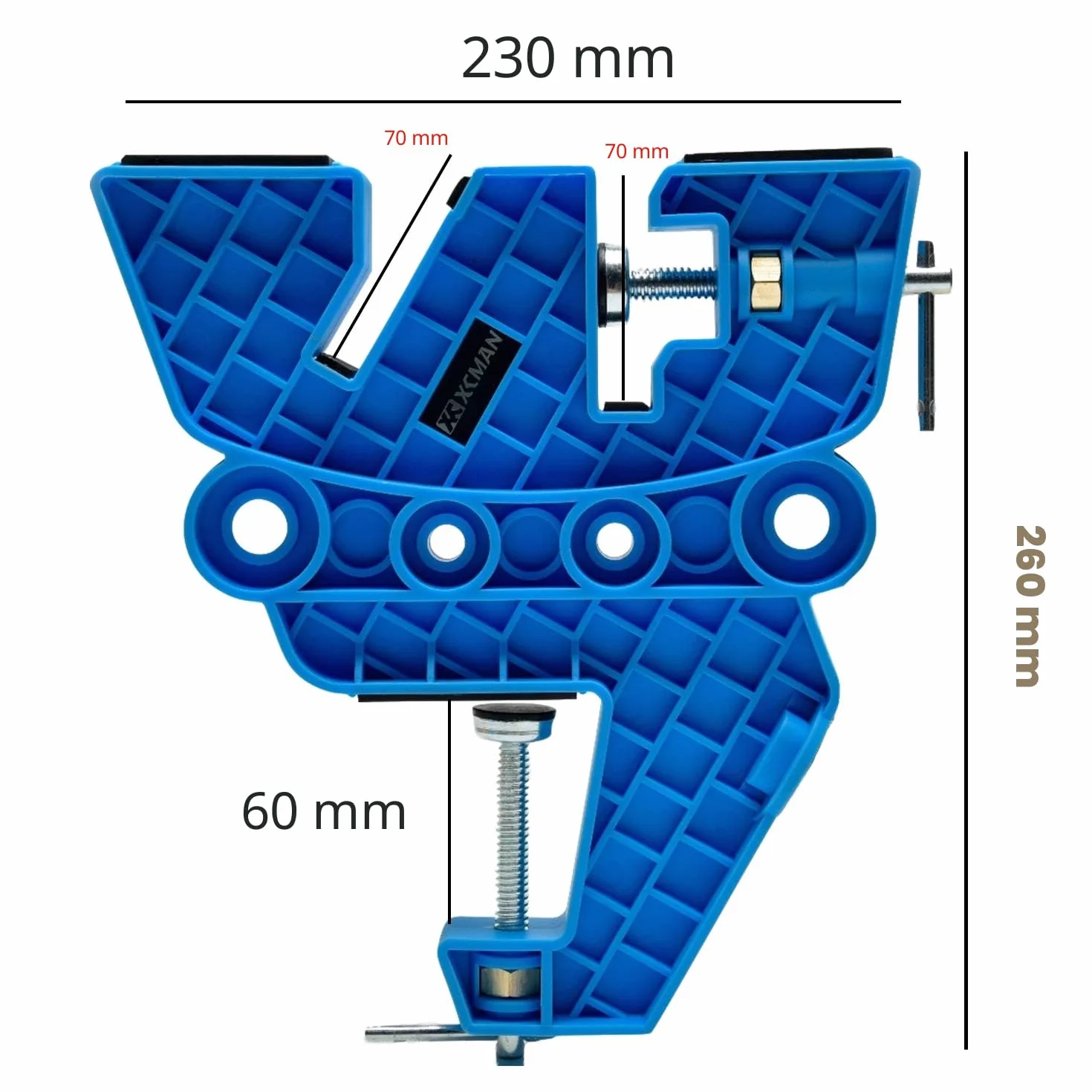 XCMAN Ski and Snowboard Vise Tuning Waxing Repair Set Non-Slip Vice Grips Rubber Ski Brake Retainers