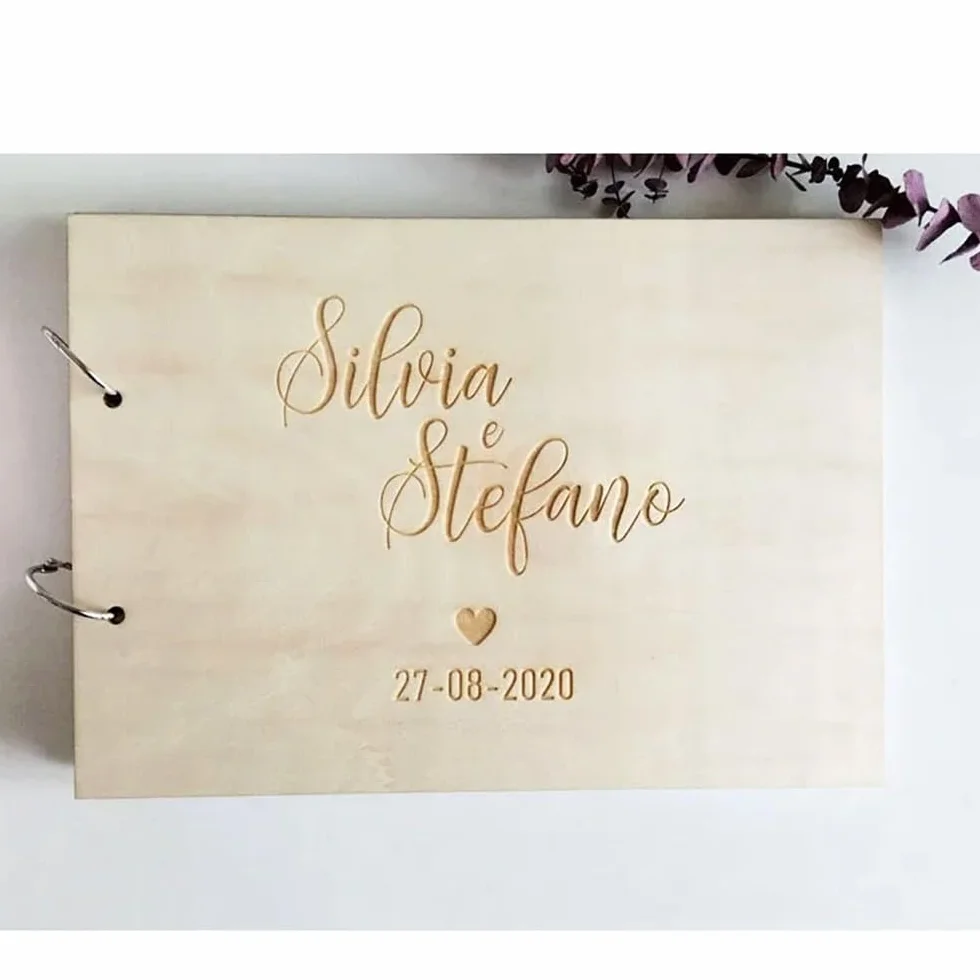 Personalizado Libro De Visitas Para Bodas Con Nombre/Fecha, Bautizos O Fiestas De Cumpleaños Libro De Visitas, Páginas Libro De Firmas Para Boda En Blanco