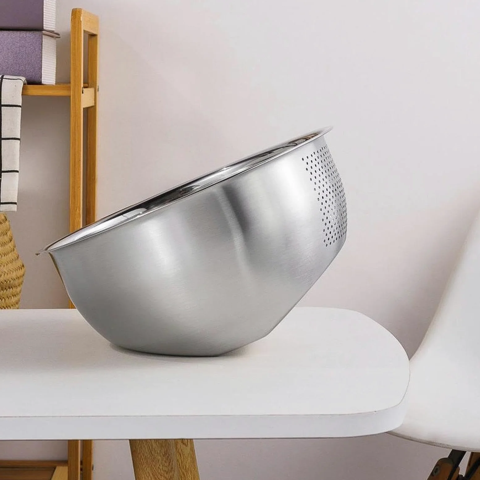 Cesta Limpiadora de Arroz, Escurridor, Colador de Cocina con Laterales, Colador de Pasta para Frijoles, Verduras Y Frutas, tal como se describe, L