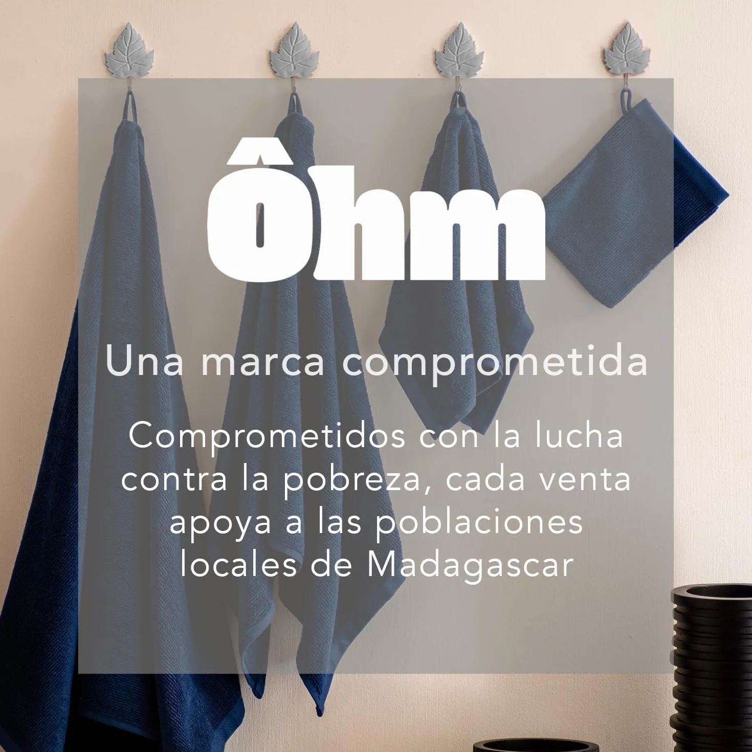 Ôhm Toallas de Baño Grandes 90x180 cm 100% Algodón 500 g/m² – Toalla Ducha Grande Alta Absorción y Suavidad – Gris Oscuro – Oeko-Tex – Pack 2 Unidades