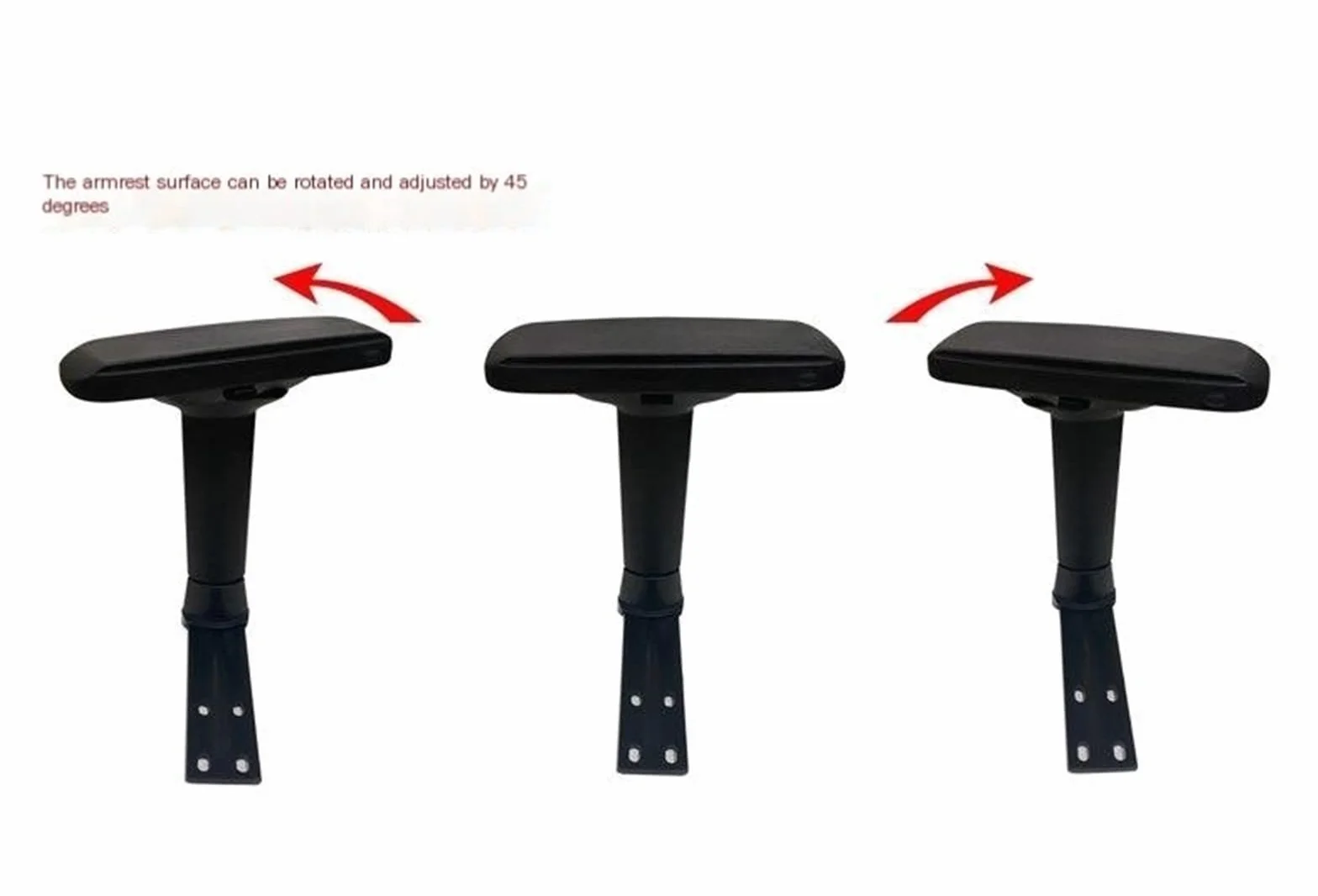 Silla para Juegos Silla De Carreras 2D 3D 4D Reposabrazos Piezas De Repuesto (Color : 4D 4 Holes, Size : A Pair)