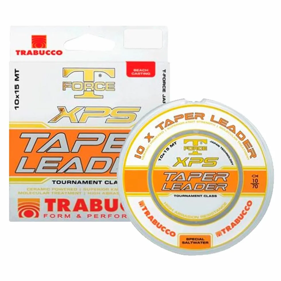 Trabucco XPS Taper Leader Finales Cónicos 15 m 0.18-0.57 mm Surfcasting