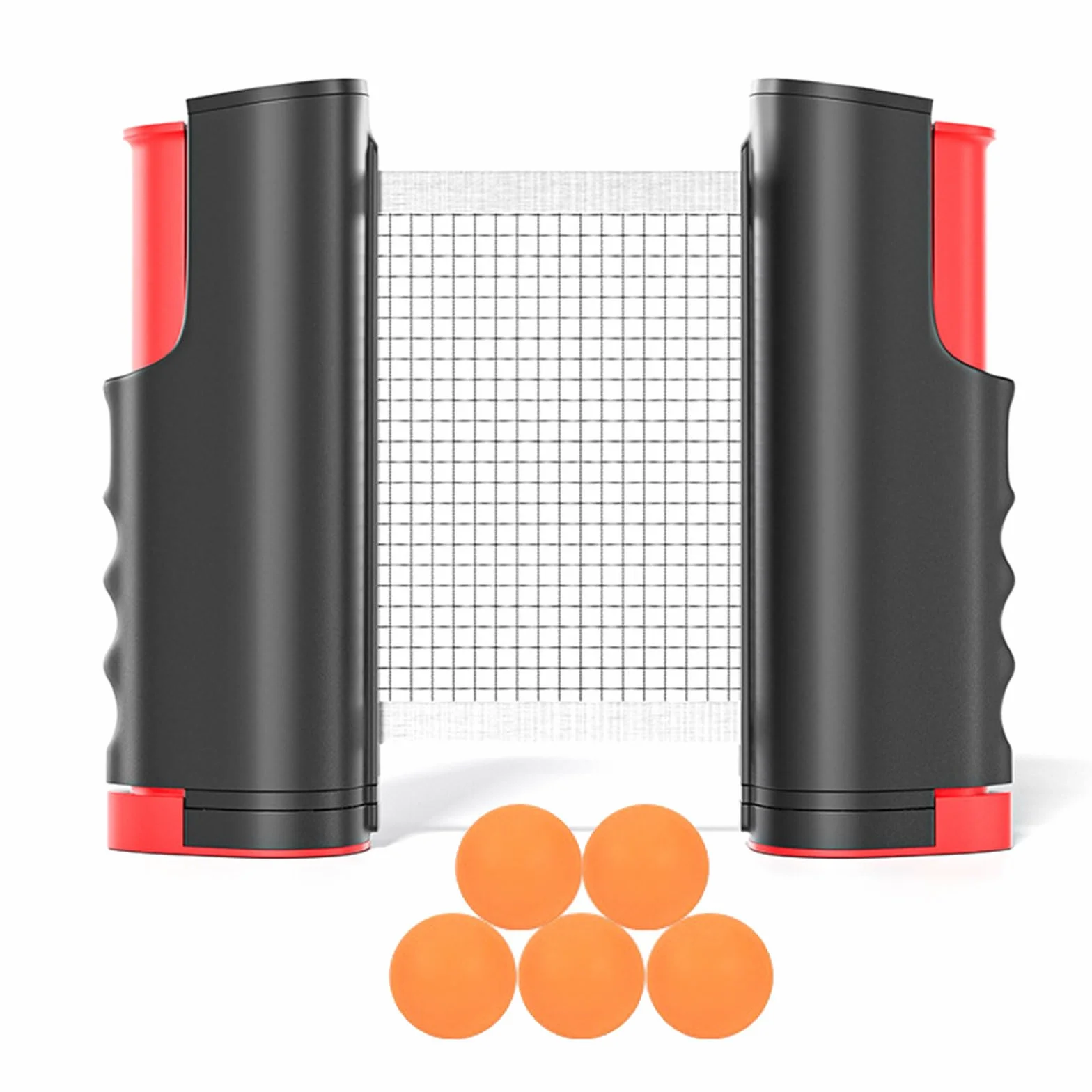 Ping Pong Net Retráctil Portátil 165 cm con Bolas