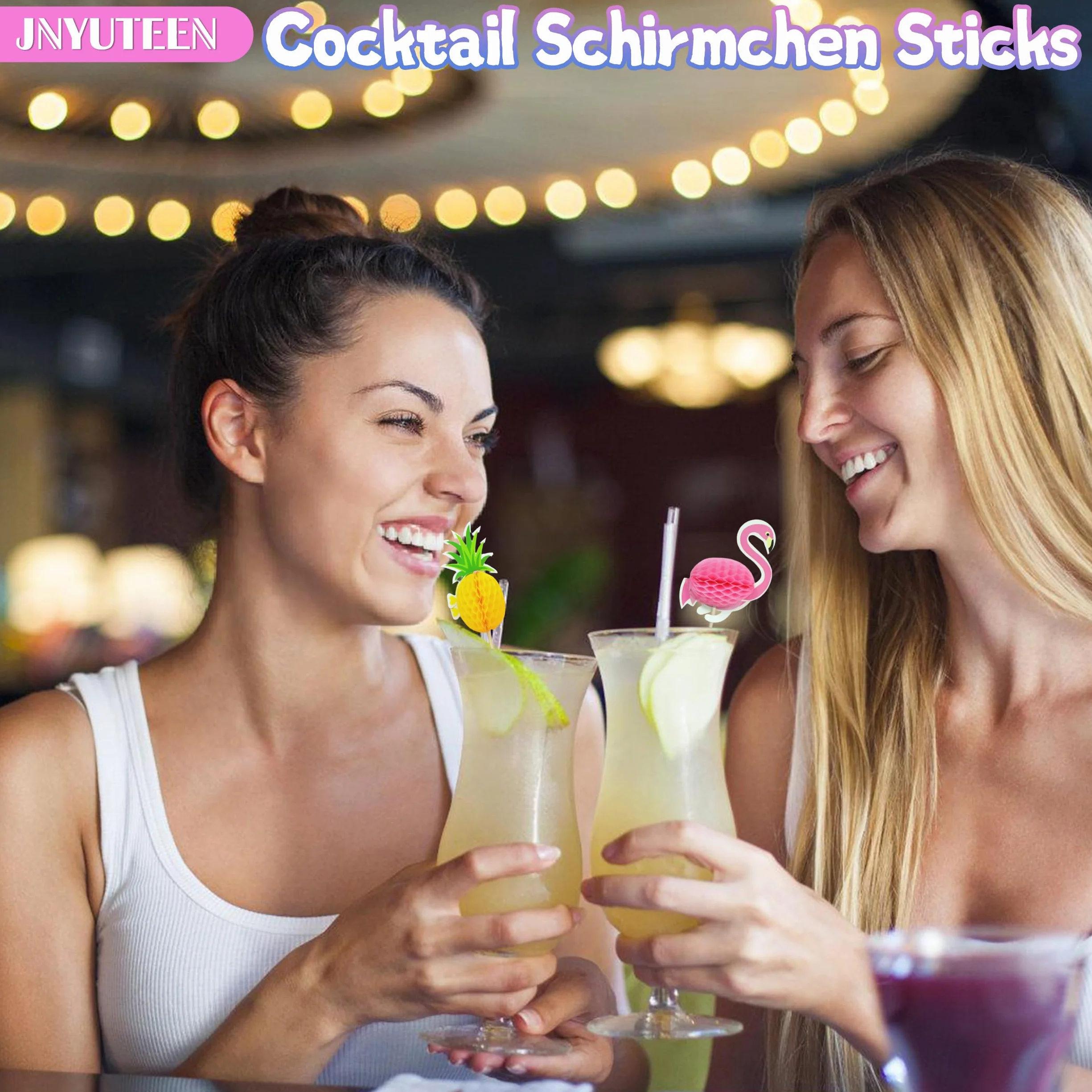 120 Piezas Decoración de Cóctel, 6 Estilos Decoración para Cócteles, Sombrillas de Cóctel Palos de Fuegos Palillos de Cóctel para Fiestas Recepción de Boda Bebidas Adorno de Tarta