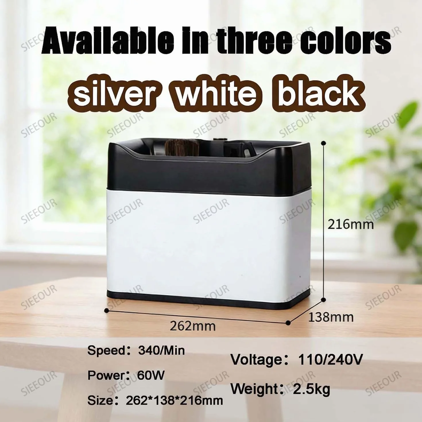 Máquina limpiadora de portafiltros de café eléctrica, dispositivo automático de limpieza de suelo con cepillos duales, 340 RPM, se adapta a 58 mm y 51 mm, ideal para uso comercial y doméstico