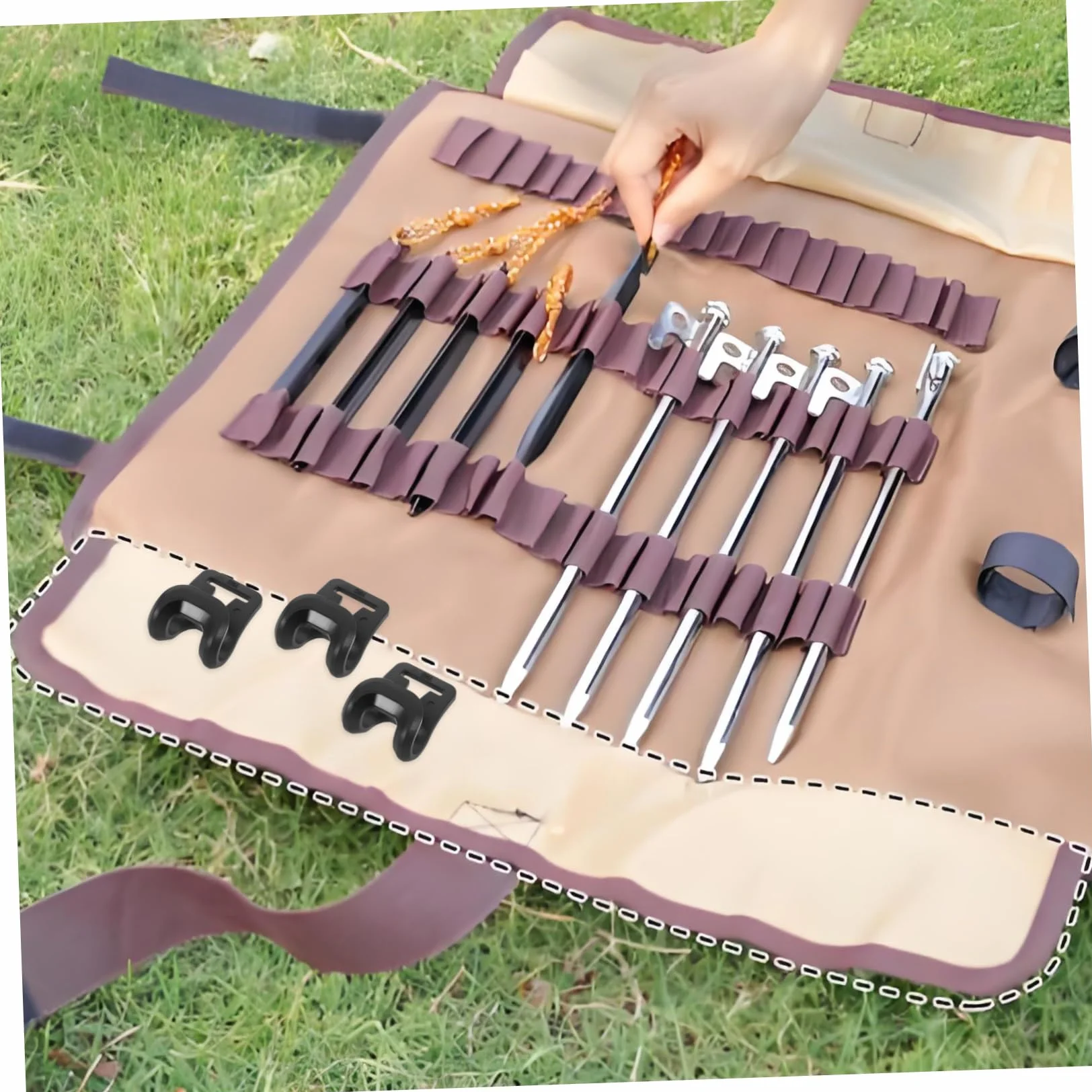 UPKOCH 10 Ganchos de Plástico Conectores para Postes para Tienda de Campaña Accesorios de Camping