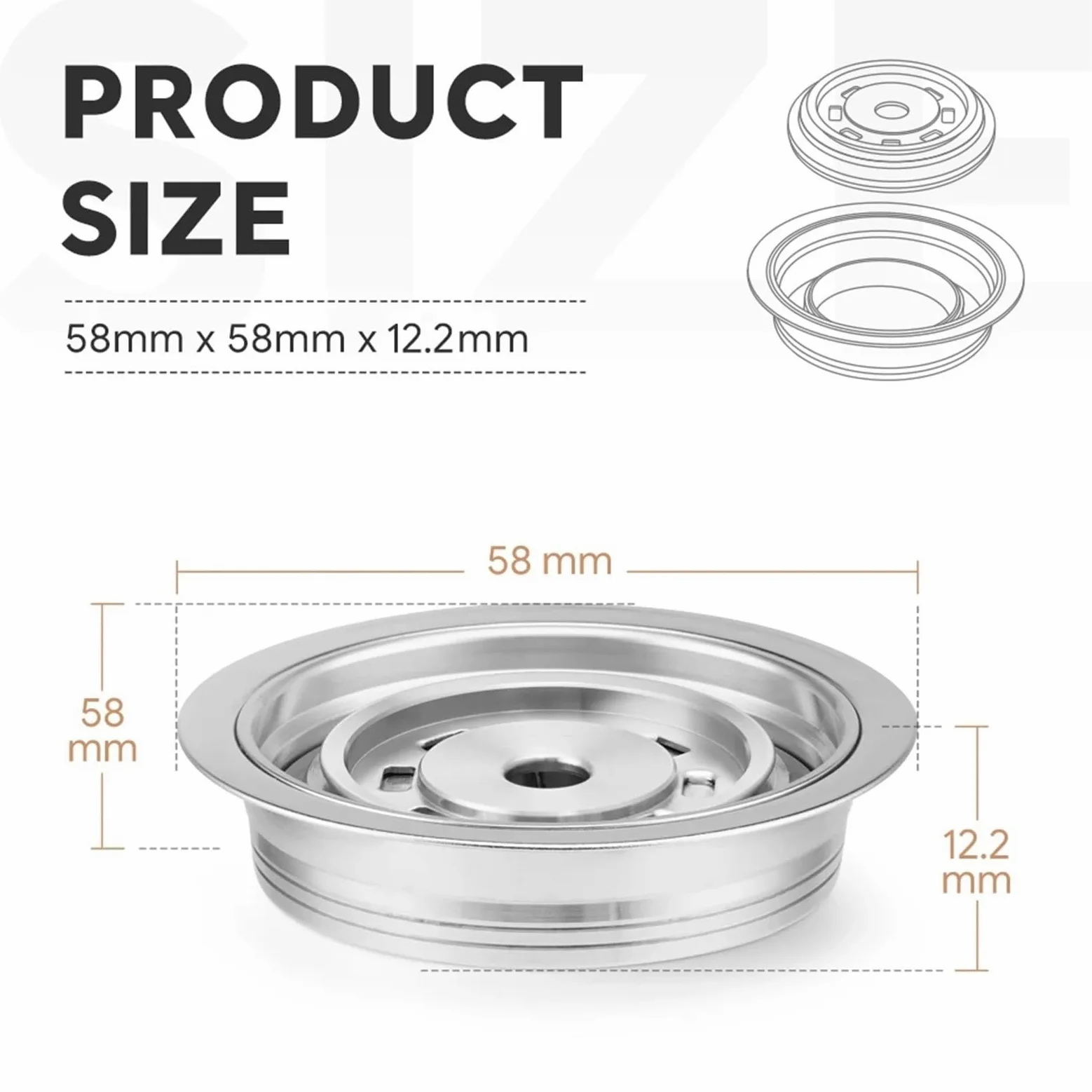 Compatible con adaptador de cápsula | Se adapta a Vertuo Pop, accesorio convertidor de cápsulas reutilizable(150ml)
