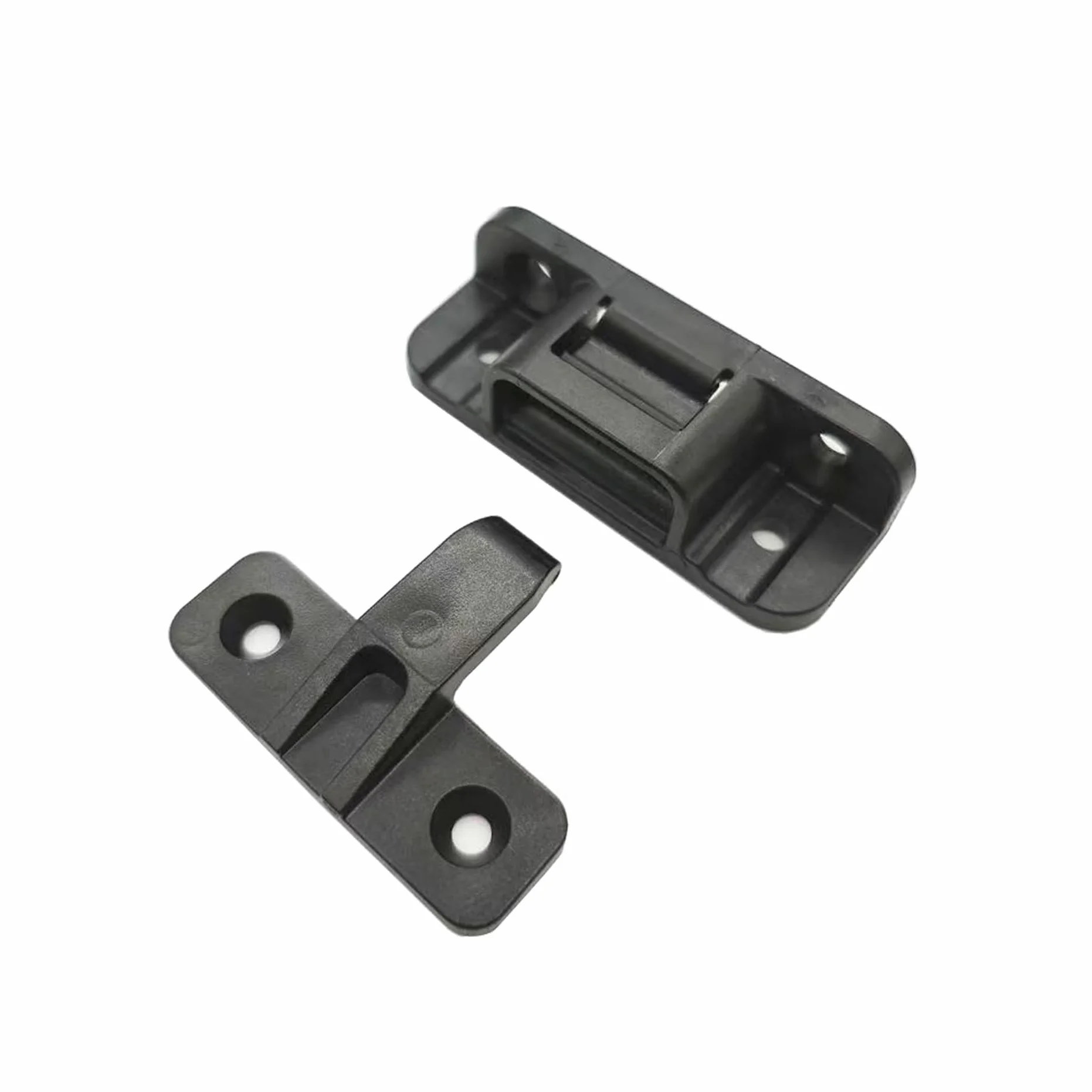 Keku AS-X Colgado Herraje Ajustables para Embutir Rapid Placas y Bastidor Cuelgue de un Conector para Mueble Capacidad Hasta 20kg Plástico (20 Par)
