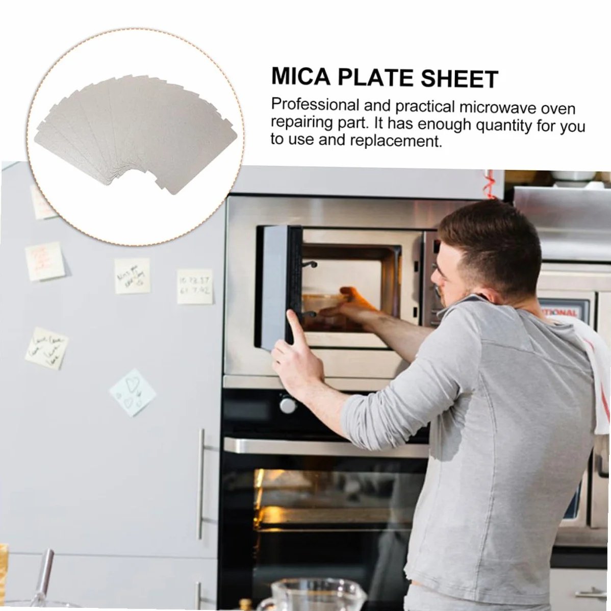 Alipis 6piezas Placa Mica Microondas Resistente Al Calor Cubre Guía Onda Microondas Compatible Aislamiento y Protección Contra Quemaduras