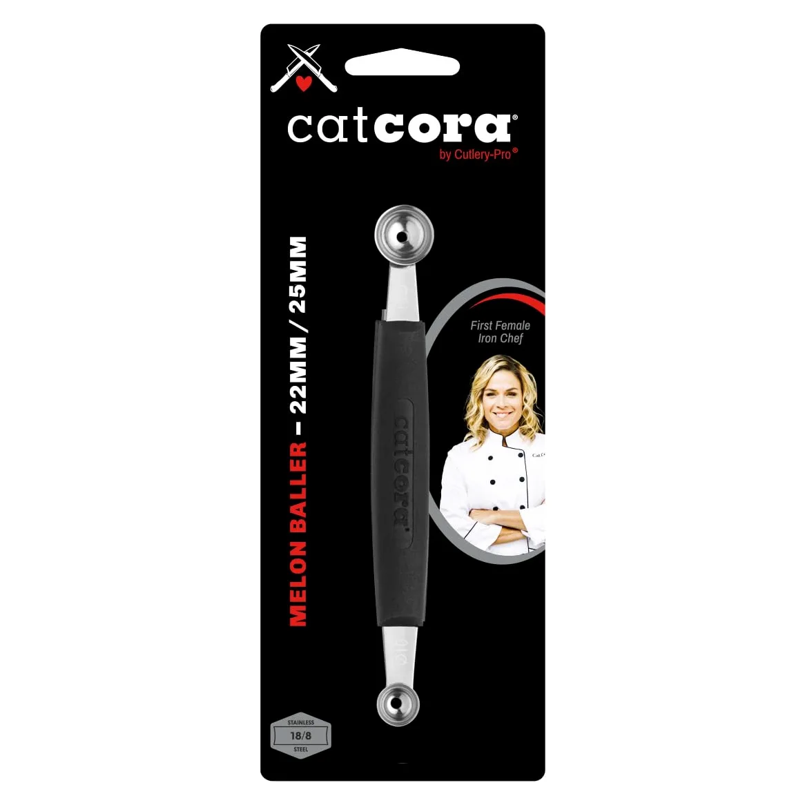 cutlery-pro Chef melón Baller, calidad profesional, 18/8 acero inoxidable, 22/25-millimeters