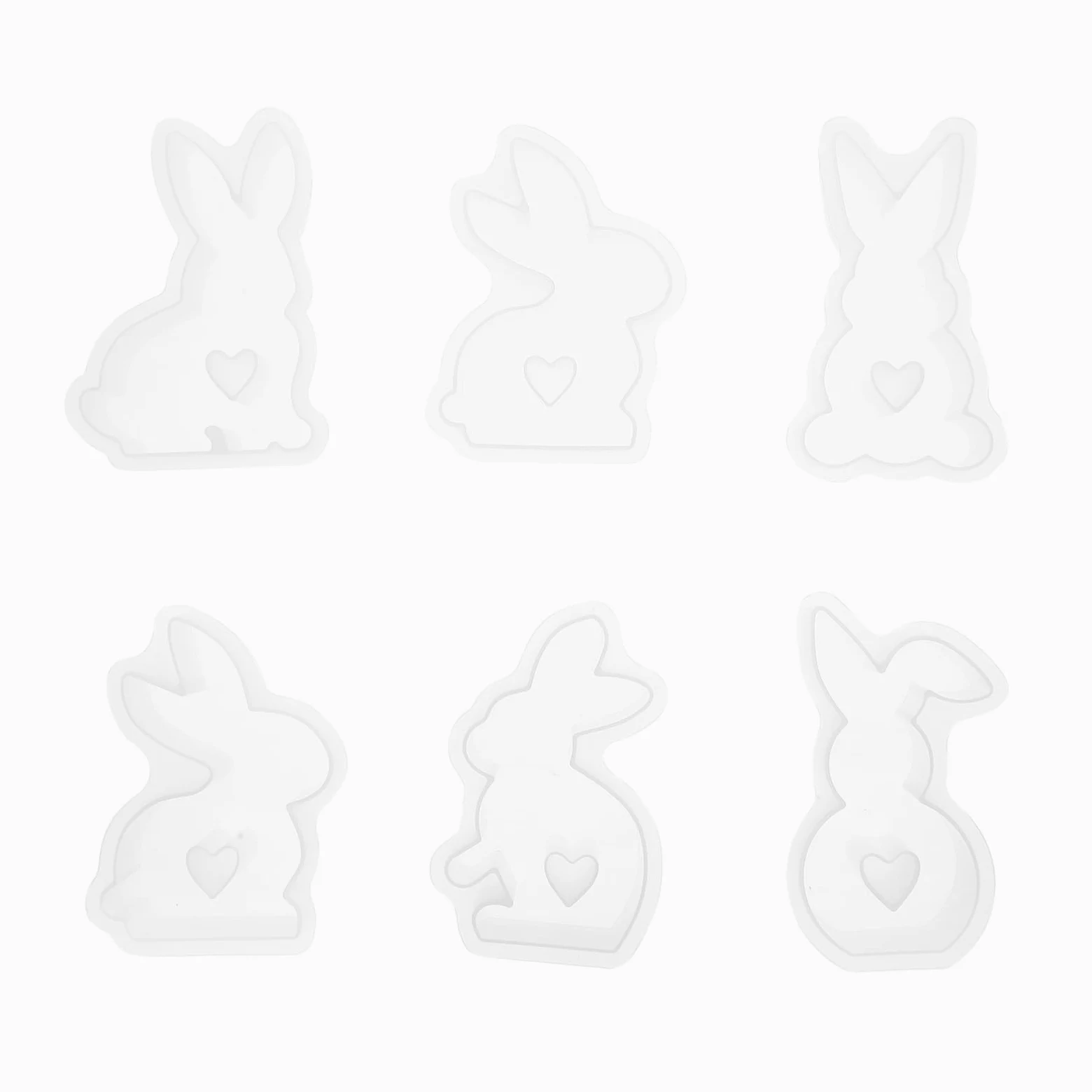 Operitacx 18piezas Molde De Silicona Para Velas De Conejo Para Decoración De Pascua Velas Aromáticas y Manualidades Casa