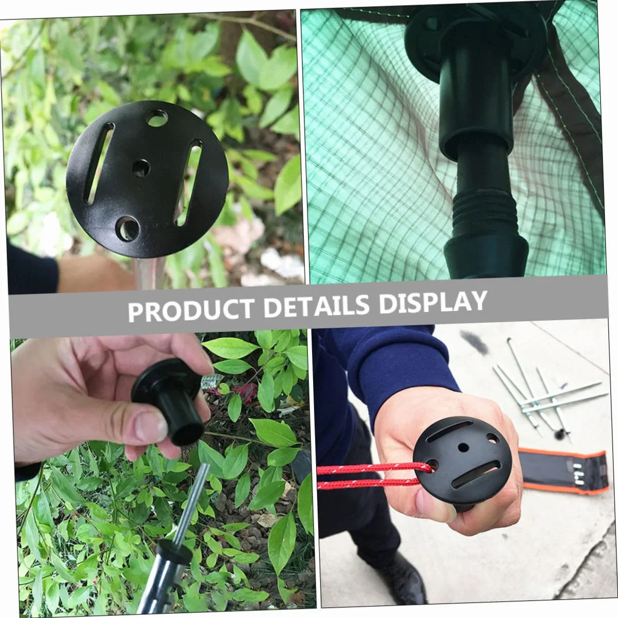 INOOMP Cubierta Protectora para Tienda de Campaña Casco de Enchufes para Poste de Toldo