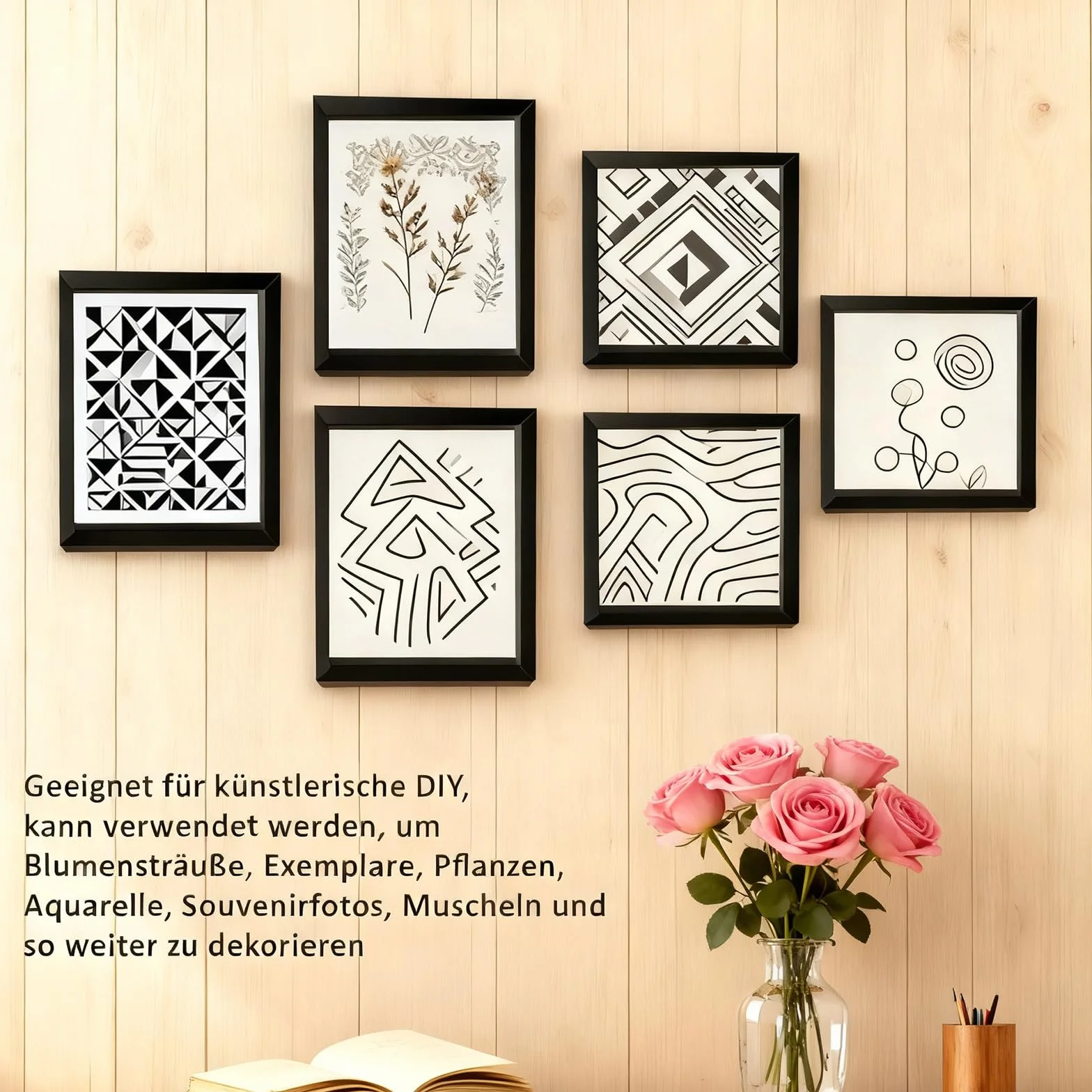 3D Marco de Fotos, 30 x 40 cm, Marco de Fotos Profundo para Rellenar, Marcos para Rellenar 3D, con Placa Acrílica Transparente, Marcos de Objetos Más Profundo 3cm, para Flores Ramo, Negro