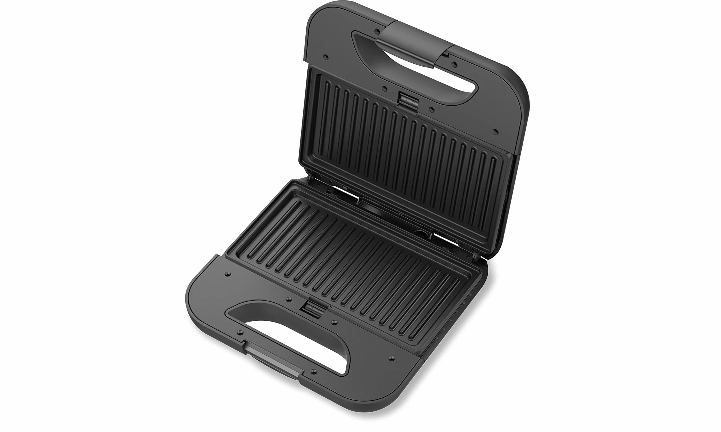 JOCCA - Gofrera Sadwichera Panini con Placas Intercambiables/ 3 en 1/ Acero inoxidable/ Placas antiadherentes/ Cocina gofres, precalienta/ Luz indicadora