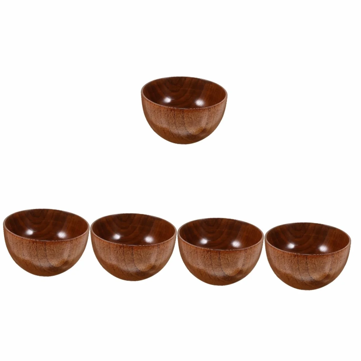 Amosfun 5 Piezas Bol De Madera Tazones Para La Cocina Tazón De Pan De Madera Ensaladera Tazón De Frutas Cuenco De Para Servir Cuencos De Tazón Para Servir Ensalada Bochas