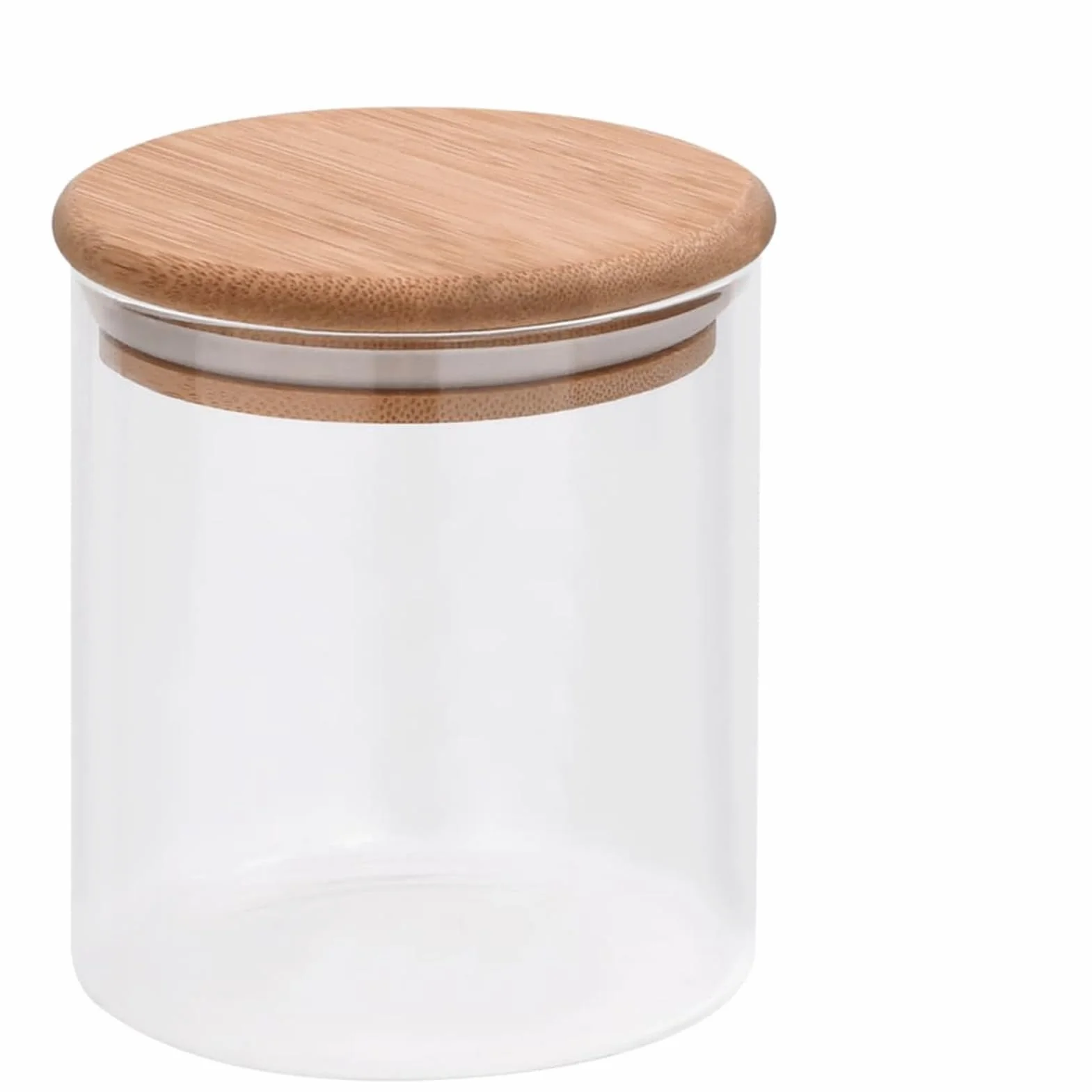 ZEYUAN Tarros de almacenaje con Tapa de bambú 10 Unidades 600 ml, Tarros De Cristal con Tapa, Botes Cocina Almacenaje, Frascos De Vidrio, Botes para Especias Cocina