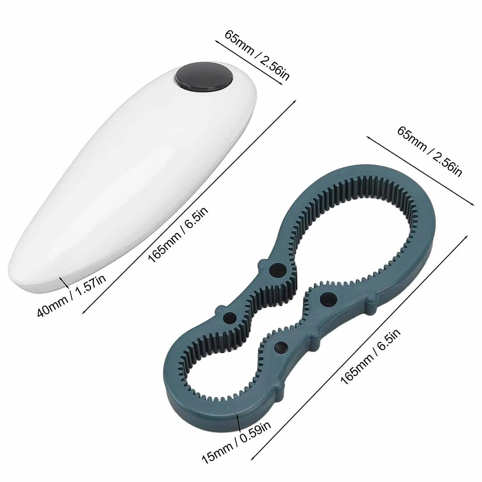 Abrelatas eléctrico, tapa sin borde afilado con abrebotellas, abrelatas automático One Touch para personas mayores, aparato de cocina para artritis y manos débiles