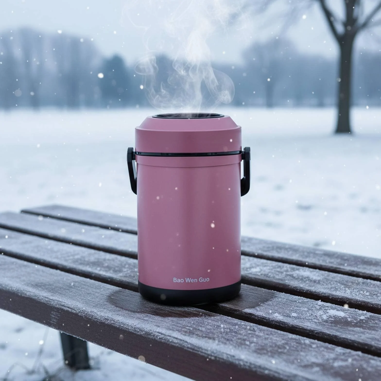 Contenedor Comida Térmica Acero Inoxidable Aislamiento Al Vacío Contenedor Térmico Acero Inoxidable Gran Capacidad Termo Comida, Rosa, Oro Rosa, 1.8L