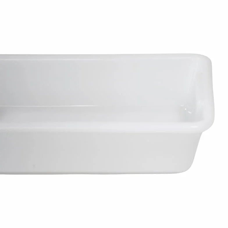 Cesta de Almacenaje Caja Cubeta de Plástico para Almacenamiento Ideal para Cocinas, Armarios, Oficinas, Organización de Cajones (Blanco, 2 litros)