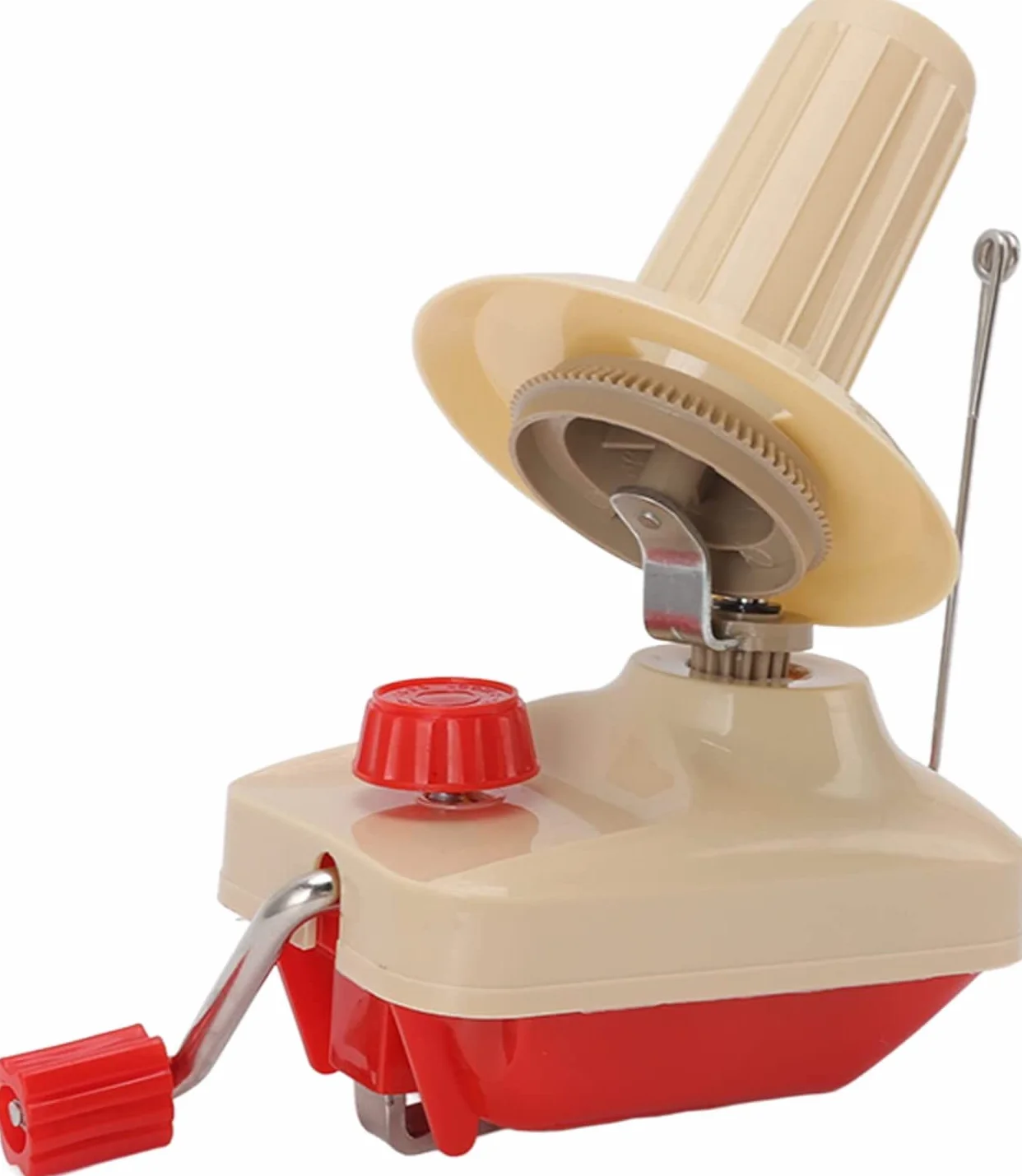 PIQIUQIU Hilo de bobina, bobinador de bolas, pinza de mesa, cierre portátil de bobinado de hilo manual, accesorios de costura, soporte de cuerda manual para uso doméstico