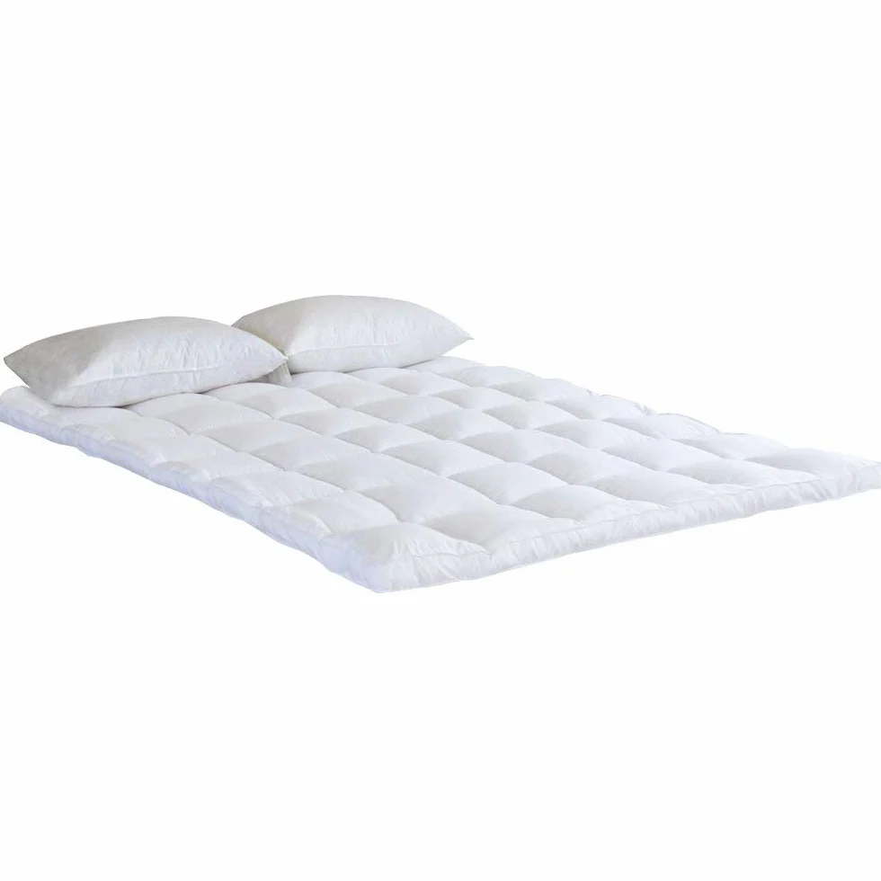 Bedecor Sobrecolchon 90x200cm, Cubre Colchon Acolchado de Microfibra con 600GSM Poliester, Super Suave, Calidad de Hotel, hipoalergénico, Lavable a Maquina