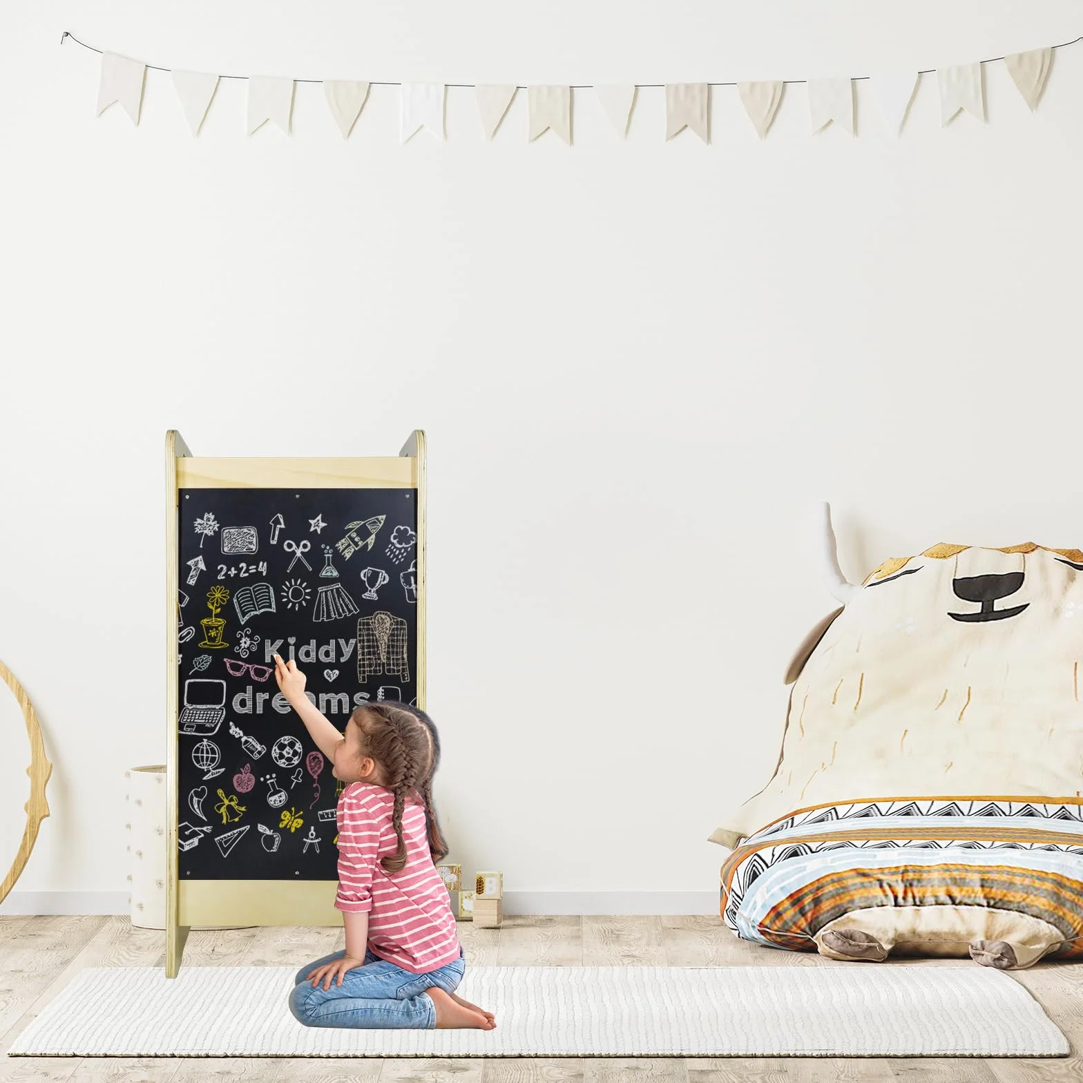 CCLIFE Torre de Aprendizaje Montessori, Taburete de Madera Ajustable para Niños, Ayudante de Cocina con Seguridad