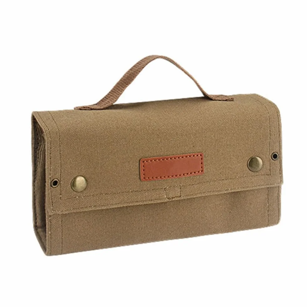ACEXIER Bolsa de almacenamiento portátil para botella de especias para camping al aire libre (Tan)