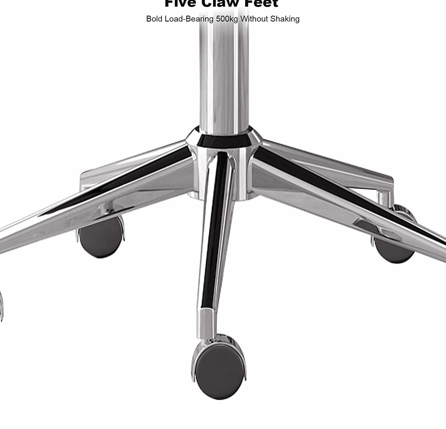 Silla de Oficina ZJXDPBF, Moderno, Cuero sintético, Gris claro, Sólido, Ergonómica y zona lumbar ajustable, Para oficina, 265 libras, Sin brazos, Interior, Esponja, Ruedas