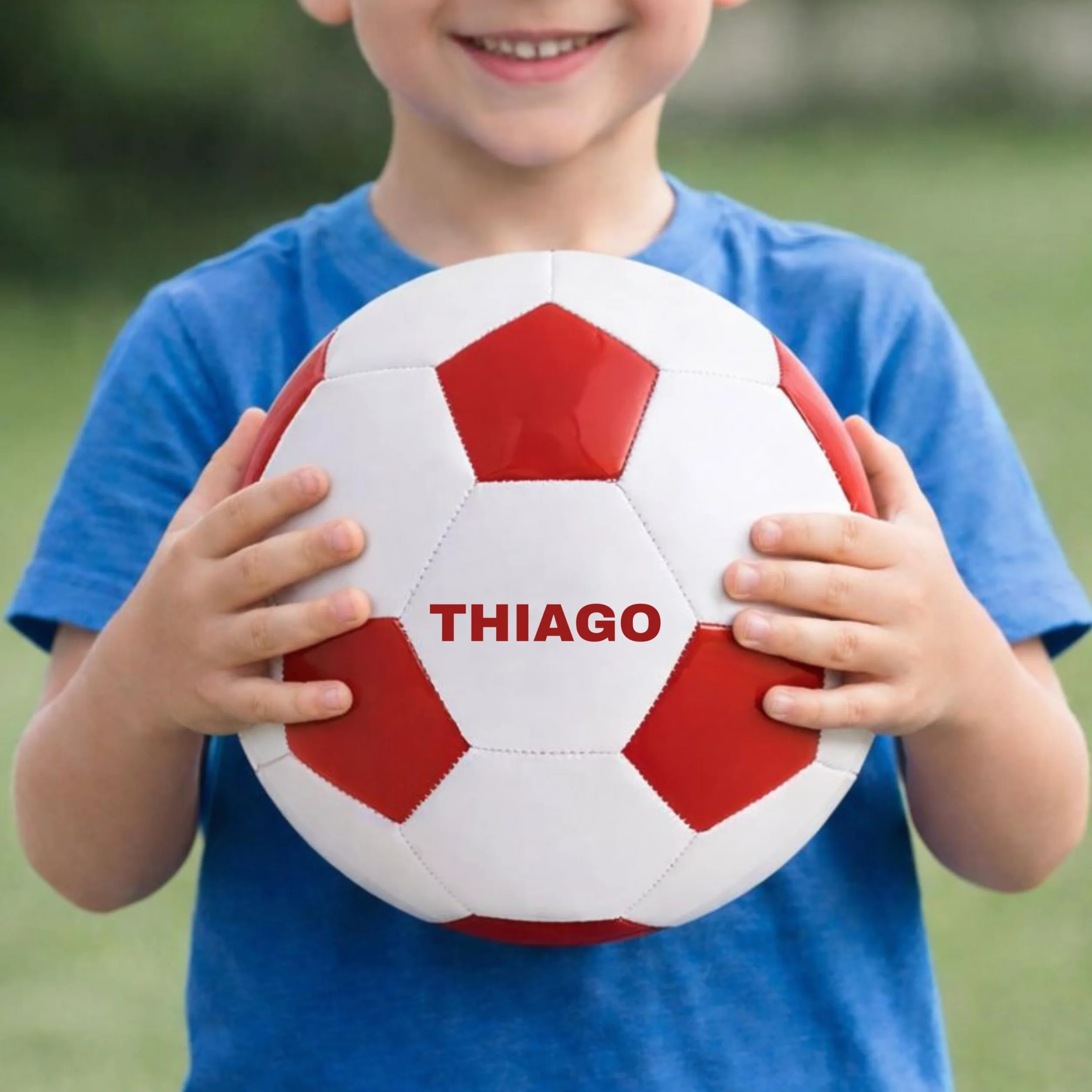 Balón de Fútbol Personalizado Tamaño 5, Polipiel, 21.5cm