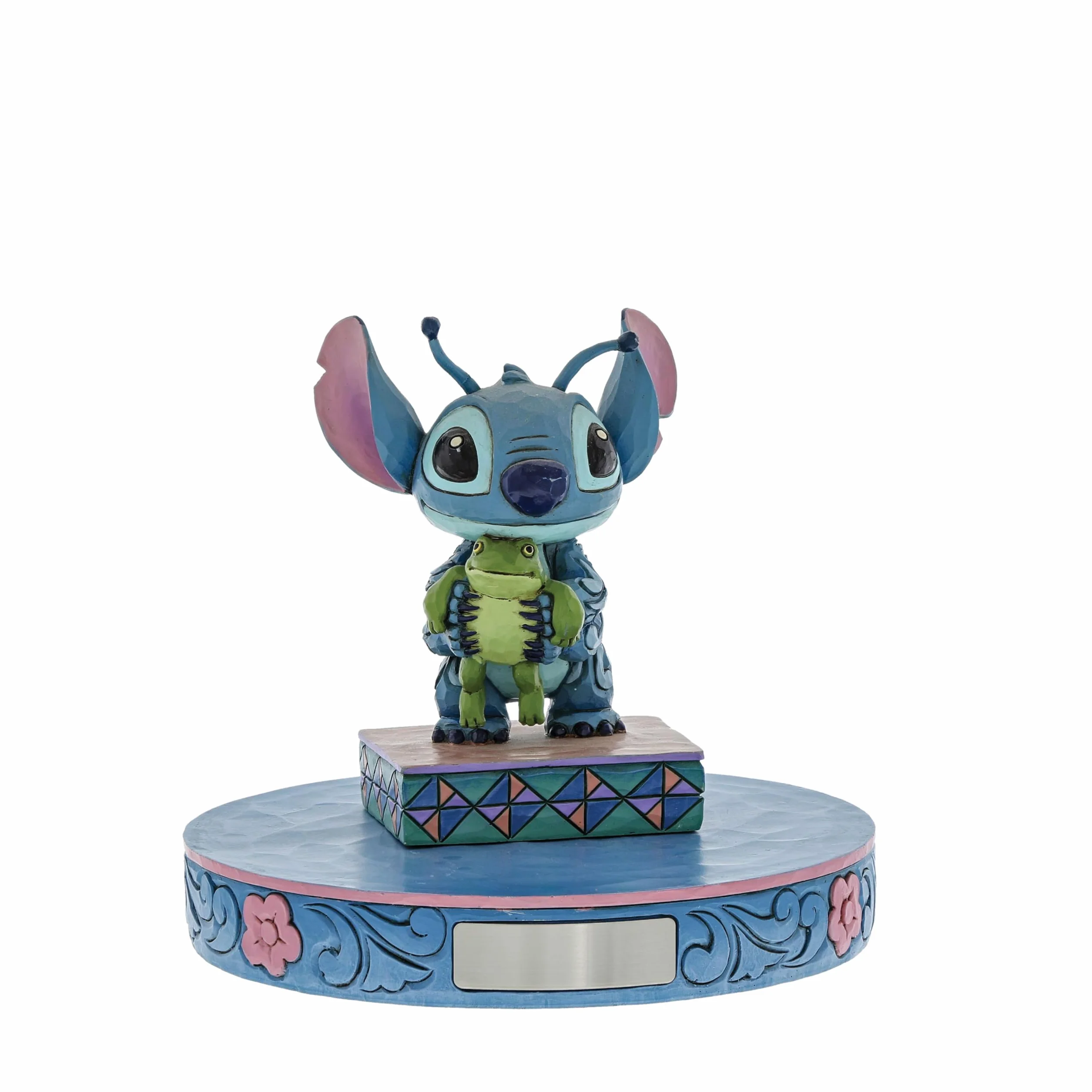 Disney Traditions, Figura de Stitch con rana de "Lilo y Stitch", para coleccionar, Enesco