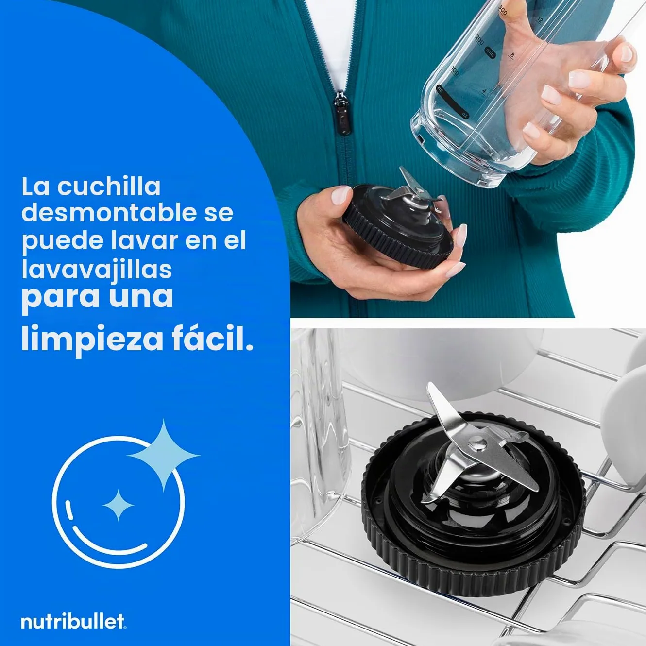 nutribullet Flex Blender en metal, alta capacidad, 500 ml, listo para viajar, cuchillas desmontables, indicador de batería, diseño portátil, elegante y compacto, fácil de mezclar, para batidos y jugos