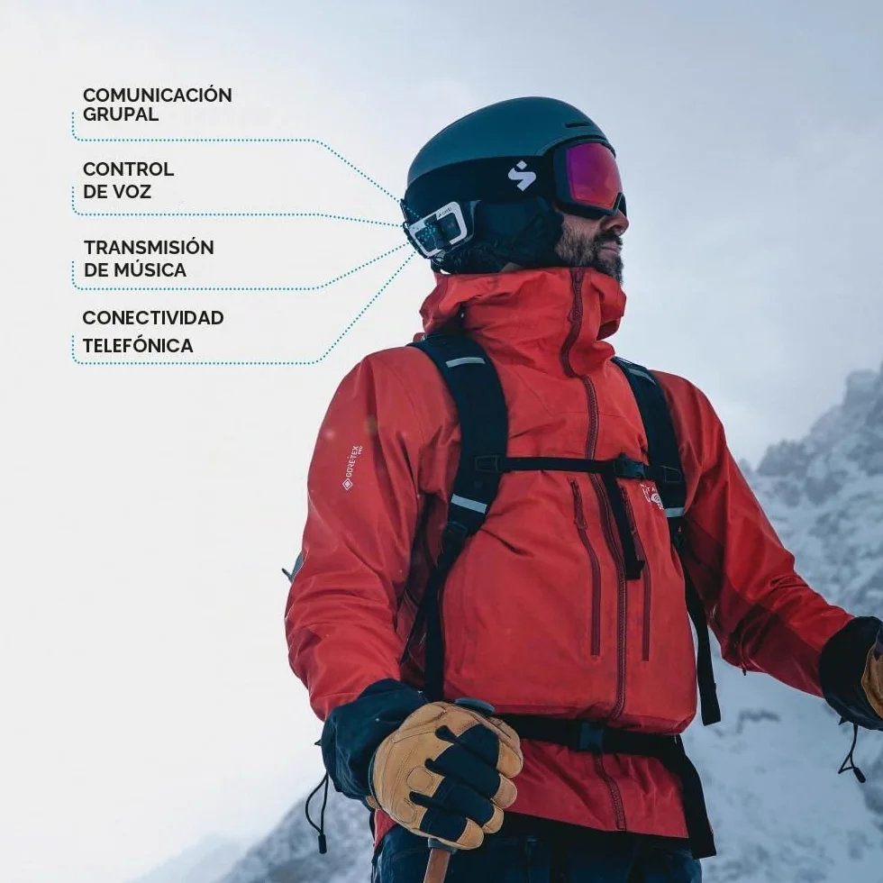 PACKTALK Outdoor Sistema de comunicación para Casco, Negro Doble