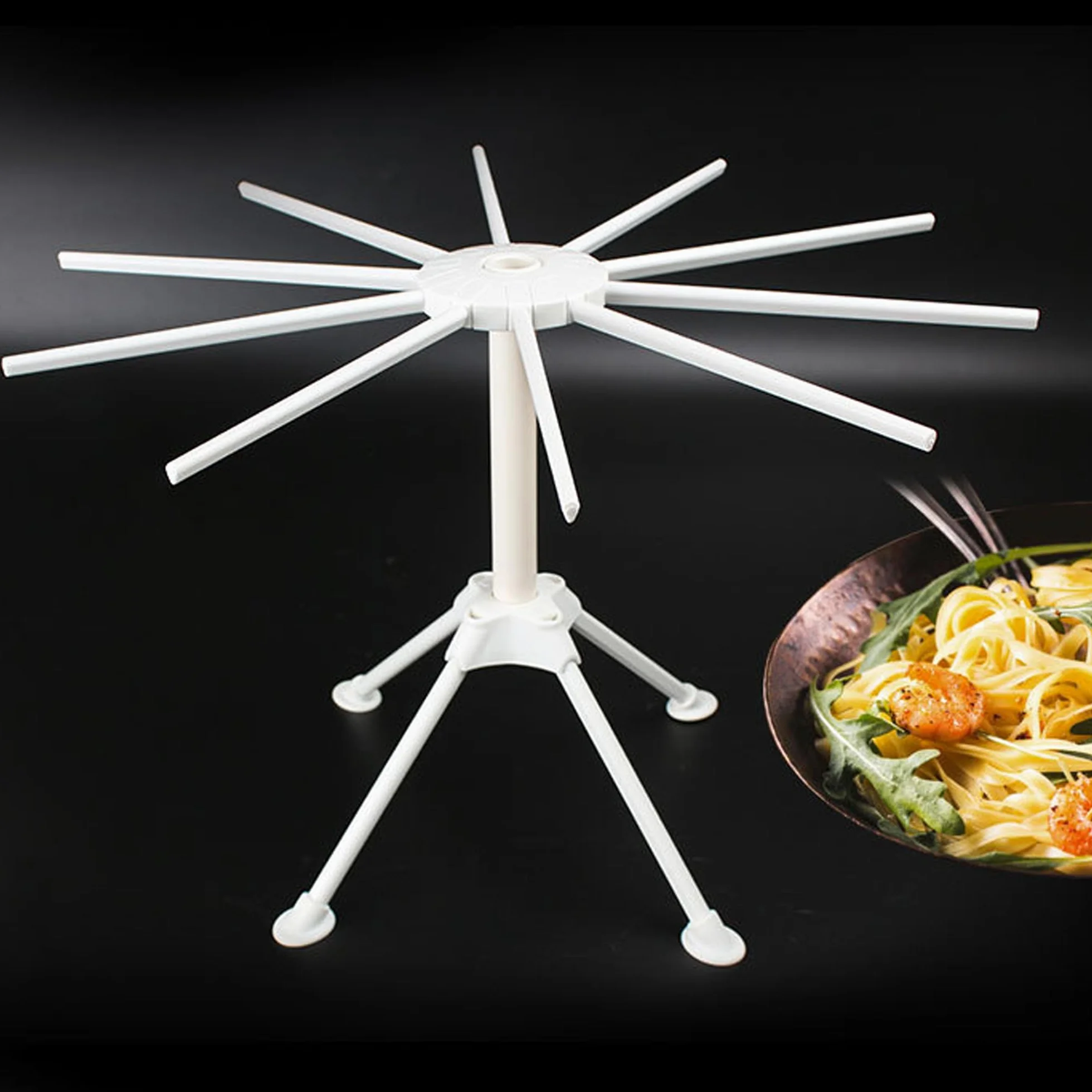 Secador De Pasta, Estante De Secado De Masa Plegable, Fideos, Colgantes, Fresca - Para Usar Después De Hacer Pasta En La Máquina, Hecho a Mano Utensilios De Cocina Para, Doméstica, Blanco