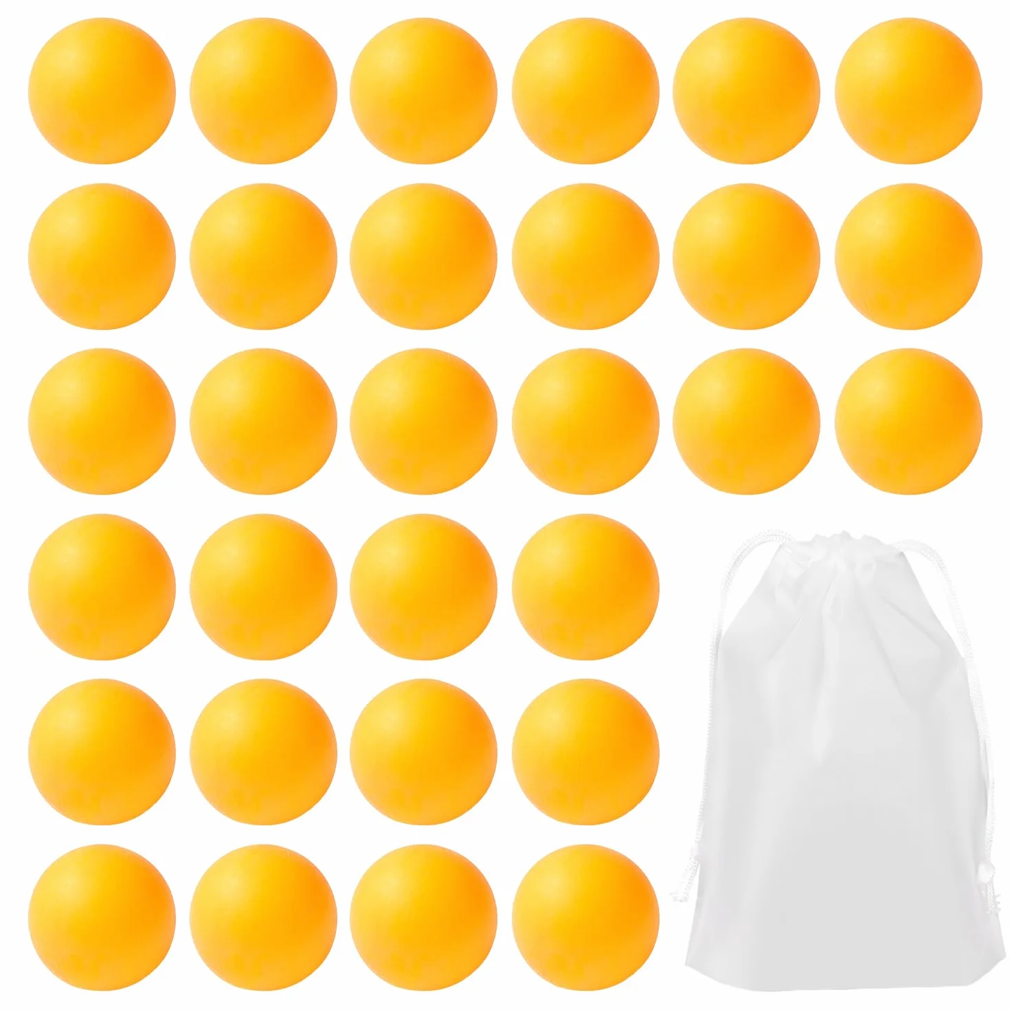 Yellow Ping Pong Balls 30 Pcs for Party Games, Pet Toy, Family Games, School Activities, Beginner Training