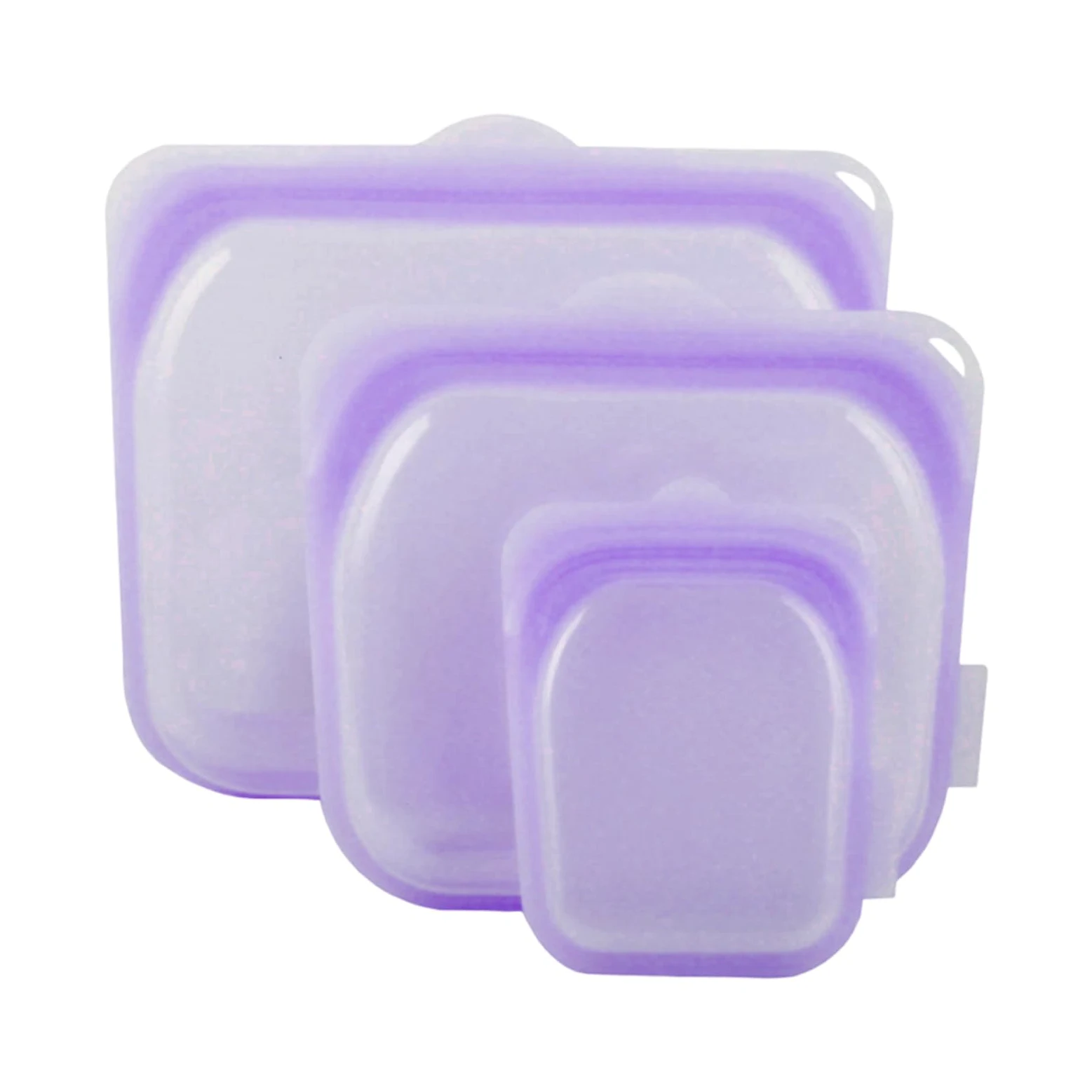 Bolsas Reutilizables para Congelador 3 Bolsas de Silicona para Snacks | Bolsas herméticas para alimentos para preparación de comidas, almuerzo, , carne, queso, verduras,