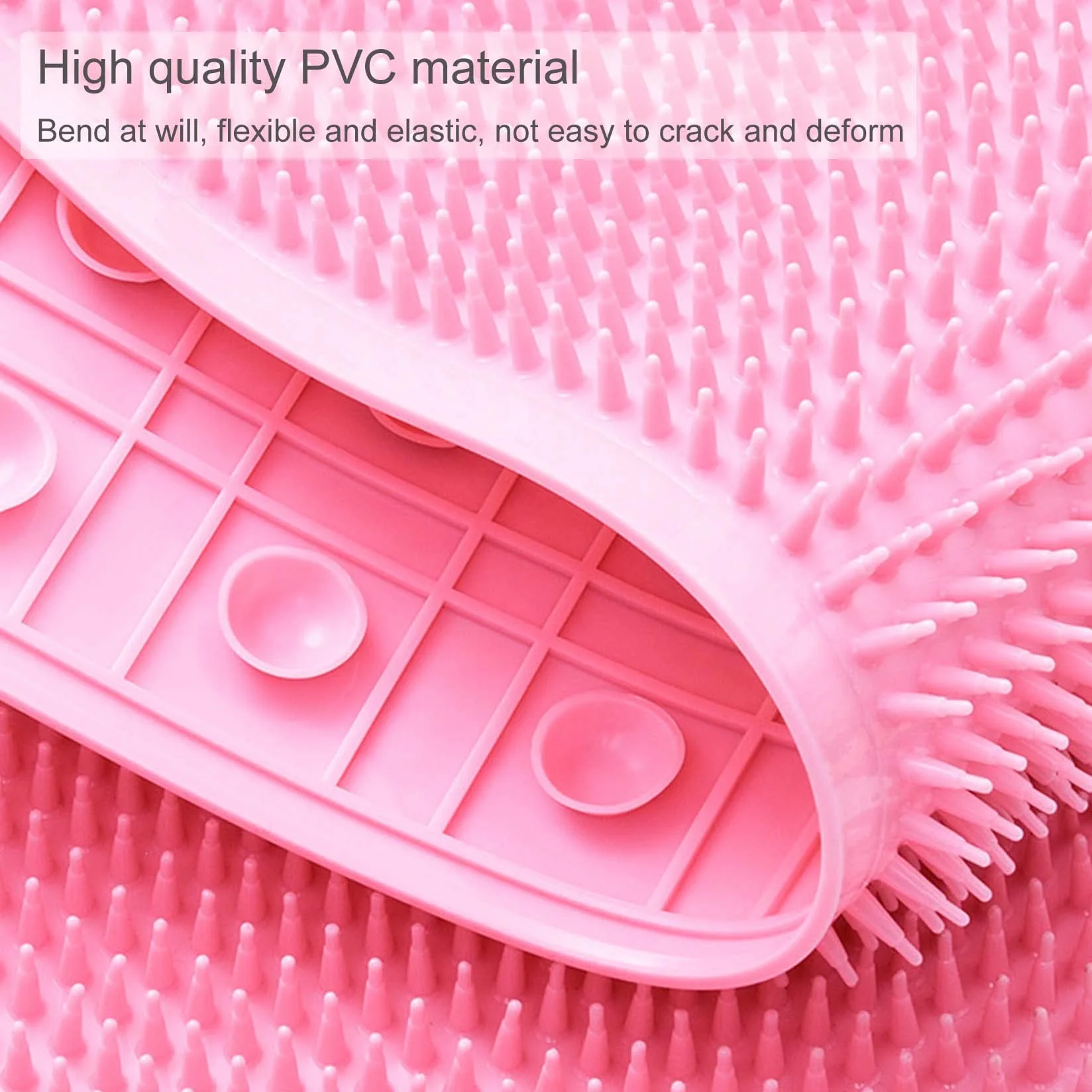 Alfombrillas de baño Antideslizantes, Alfombrilla de Ducha Curva, Alfombrillas de Ducha para baño Antideslizantes con ventosas, Almohadilla para pies de ma