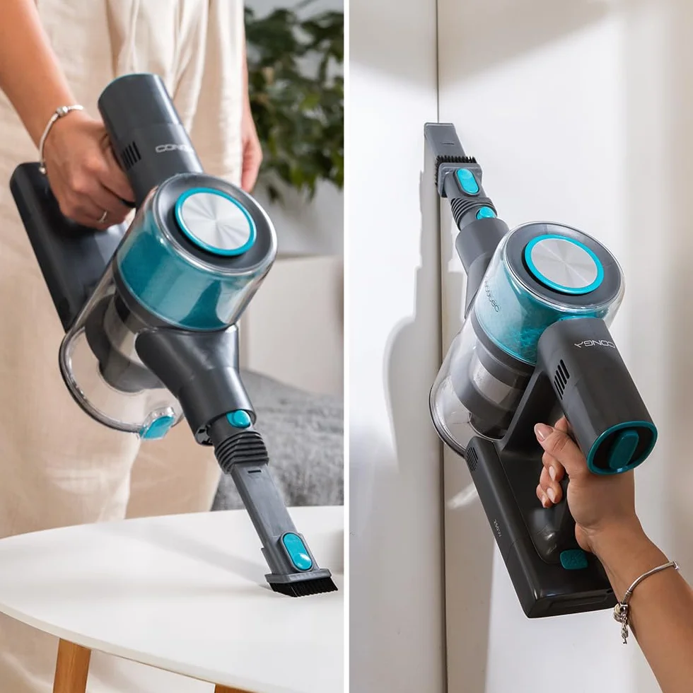 Cecotec Aspiradora Escoba sin Cable Conga Rockstar P50 X-Treme. 80AW, 20000Pa, Motor BDLC con 265W, Autonomía 50mins en Modo Eco, Cepillo Mixto con HairOut, Antienredos, Depósito XXL